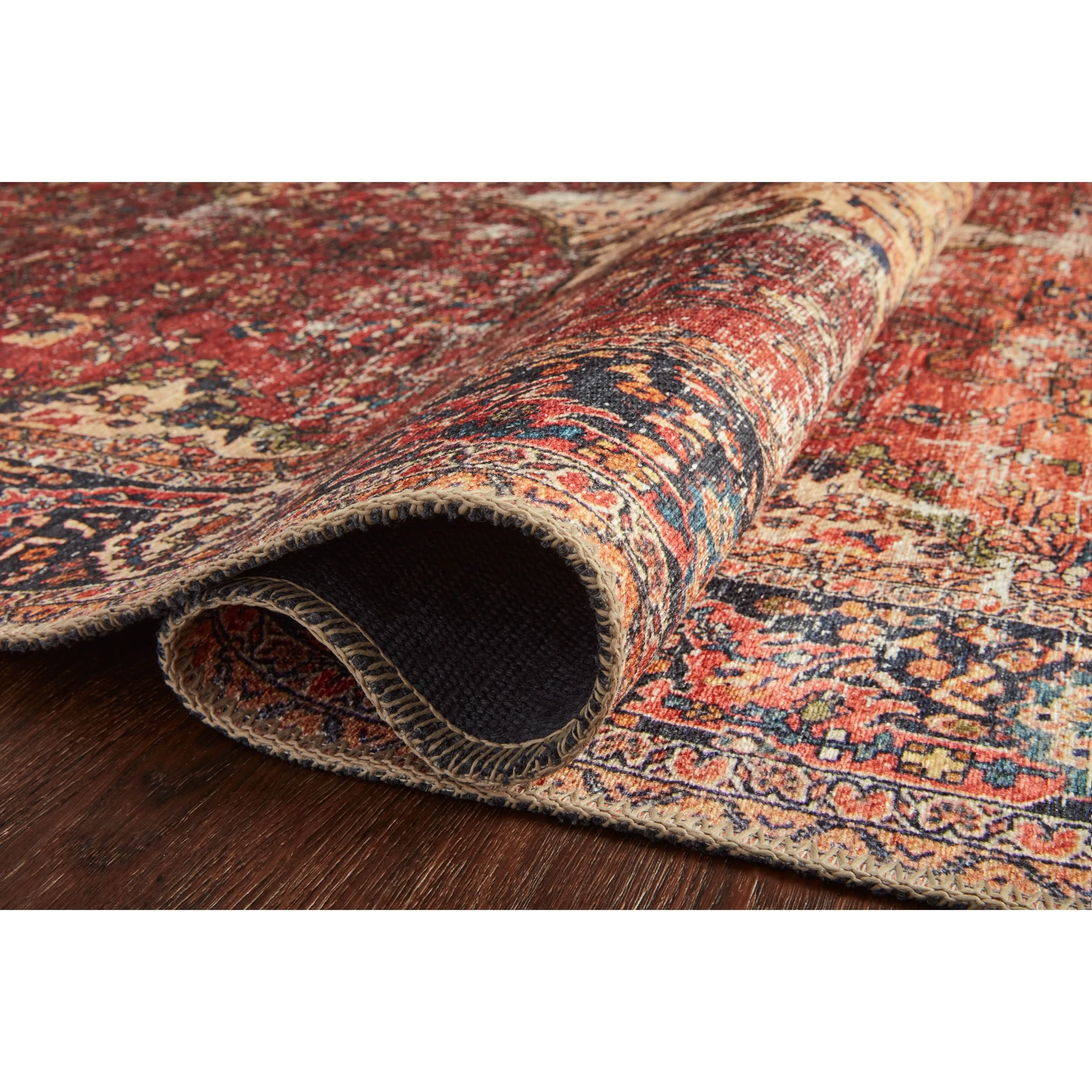 Alexander Home Tremezzina Printed Distressed Medallion Area Rug