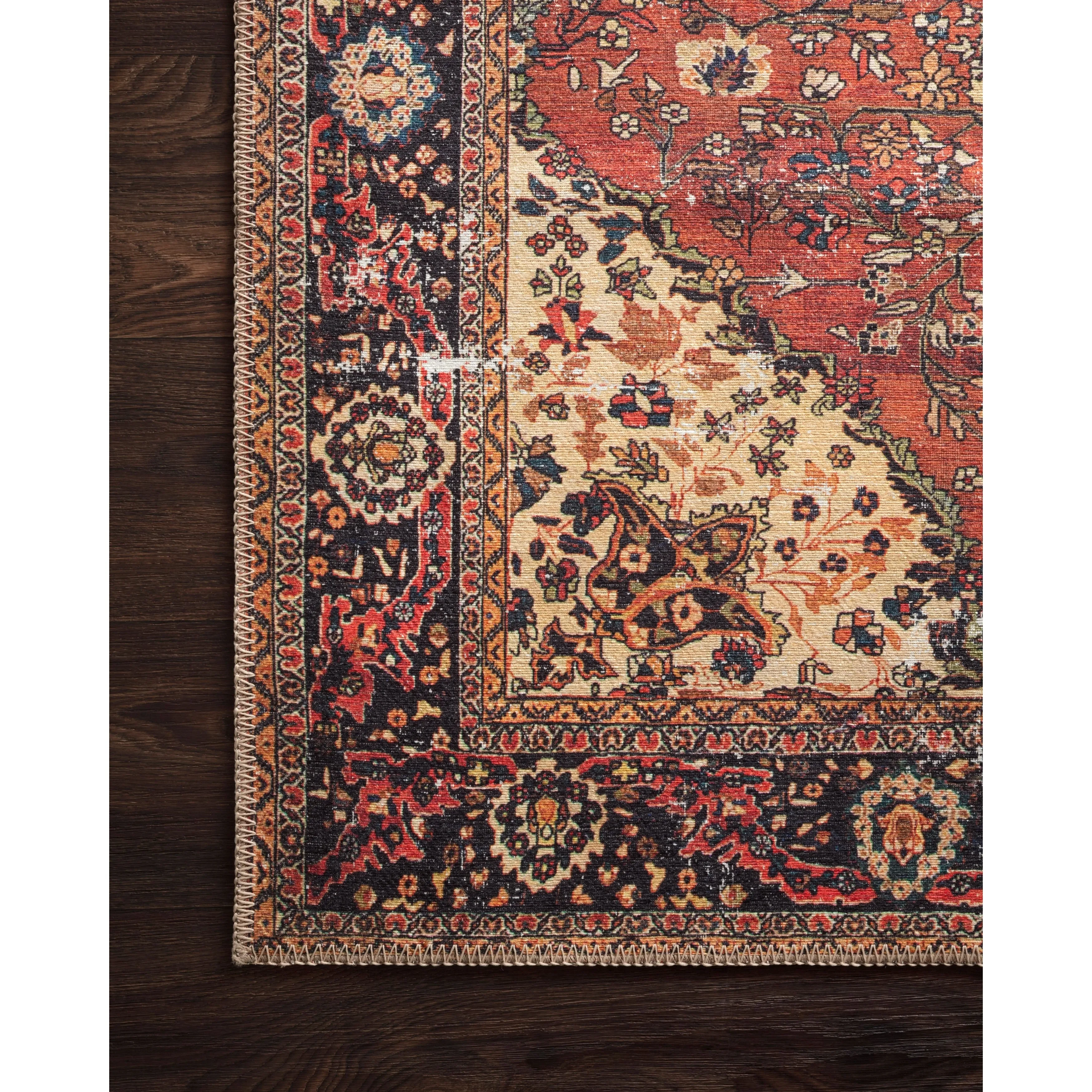 Alexander Home Tremezzina Printed Distressed Medallion Area Rug