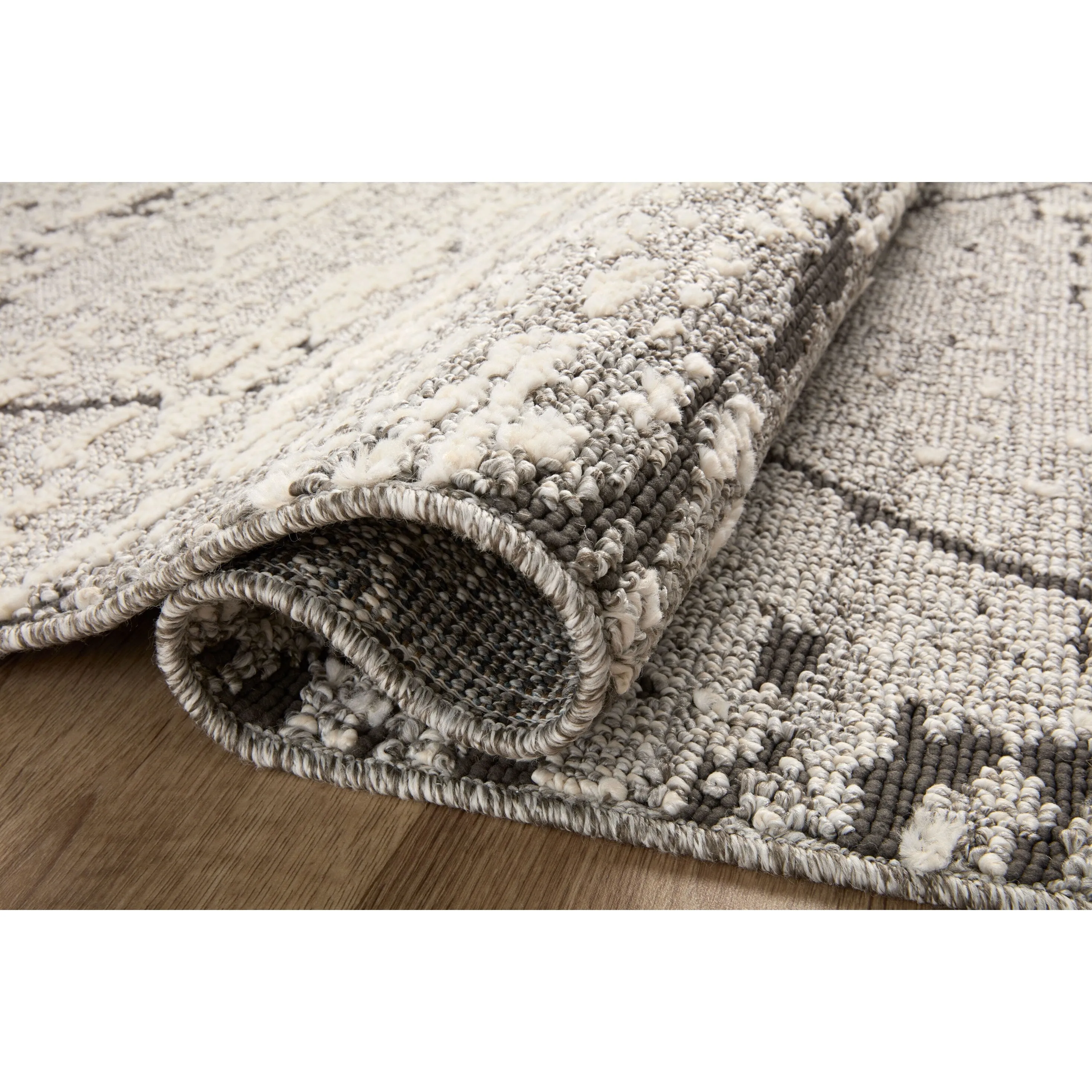 Alexander Home Vive Modern Geometric Abstract High-Low Area Rug