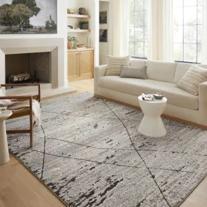 Alexander Home Vive Modern Geometric Abstract High-Low Area Rug