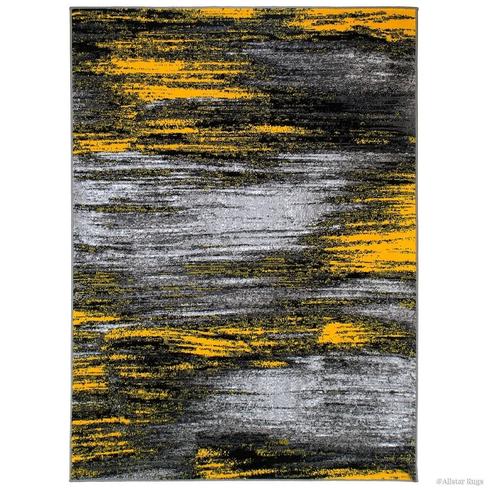 Allstar Exclusive Modern Brush Streak Pattern Area Rug