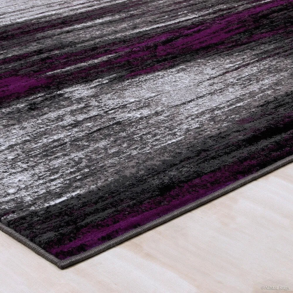 Allstar Exclusive Modern Brush Streak Pattern Area Rug
