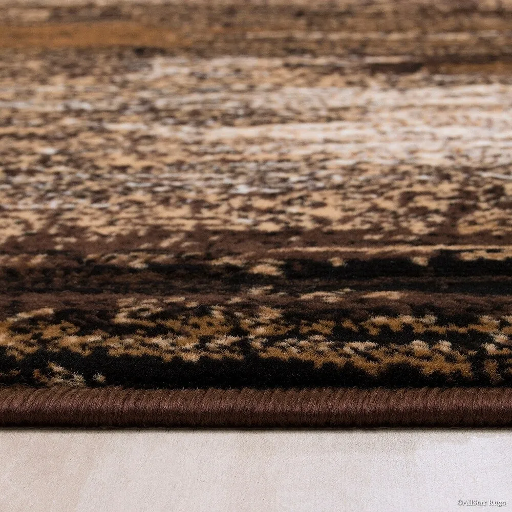 Allstar Exclusive Modern Brush Streak Pattern Area Rug