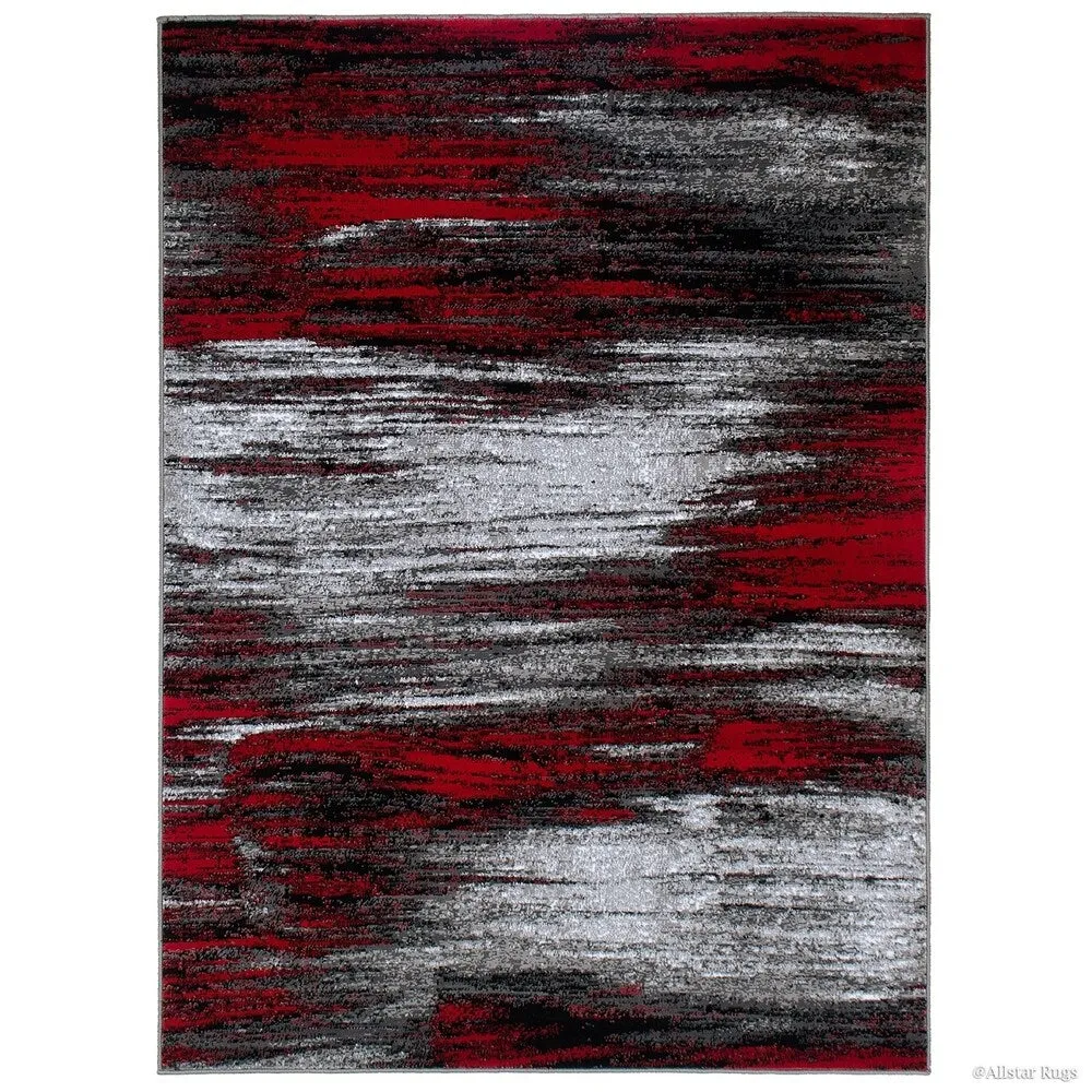 Allstar Exclusive Modern Brush Streak Pattern Area Rug