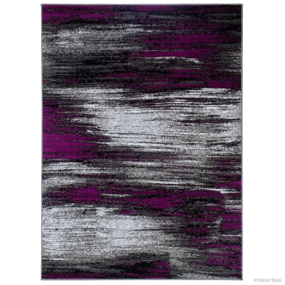 Allstar Exclusive Modern Brush Streak Pattern Area Rug