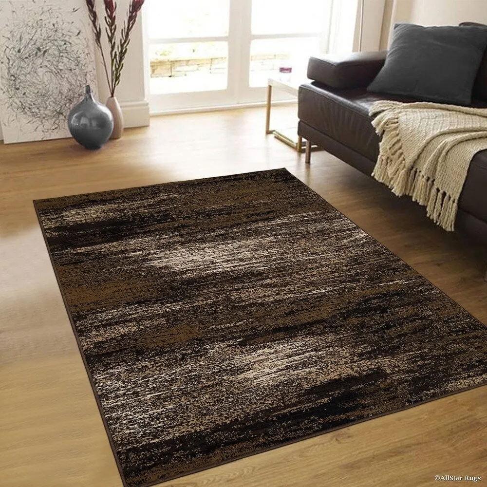 Allstar Exclusive Modern Brush Streak Pattern Area Rug