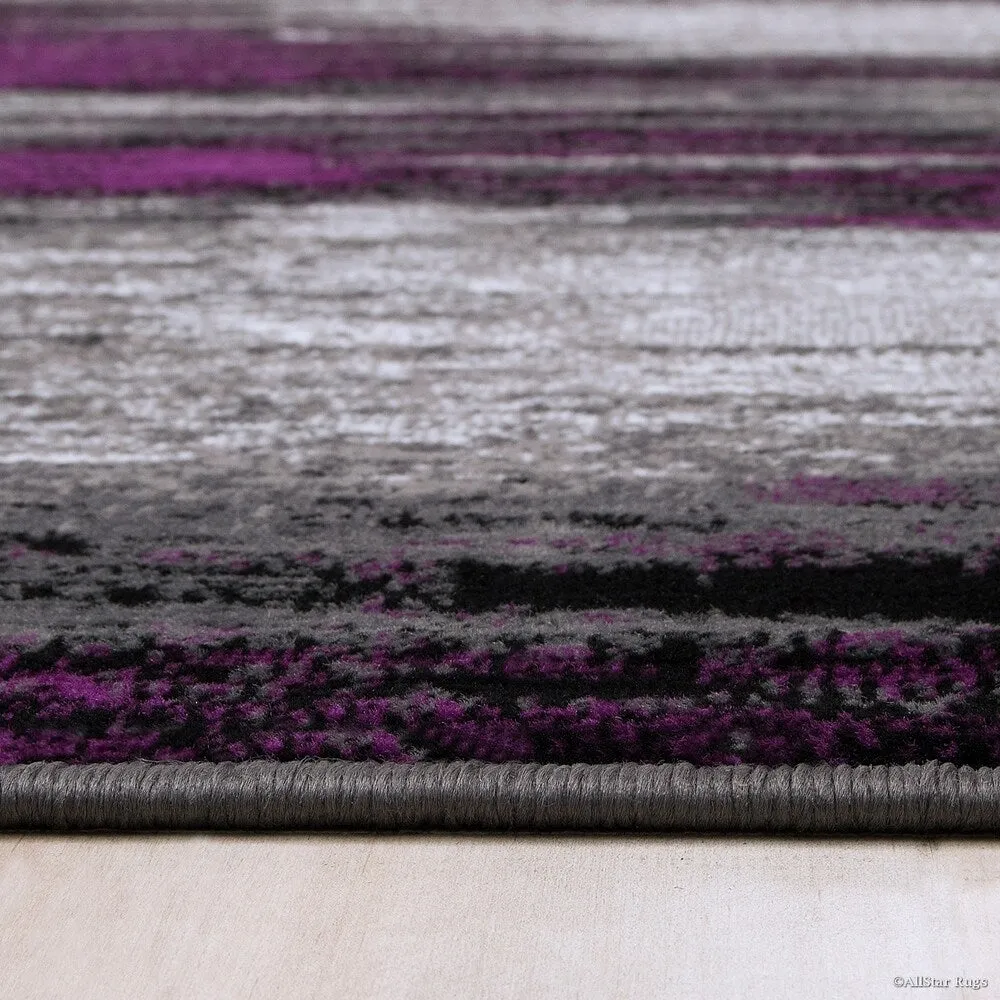 Allstar Exclusive Modern Brush Streak Pattern Area Rug