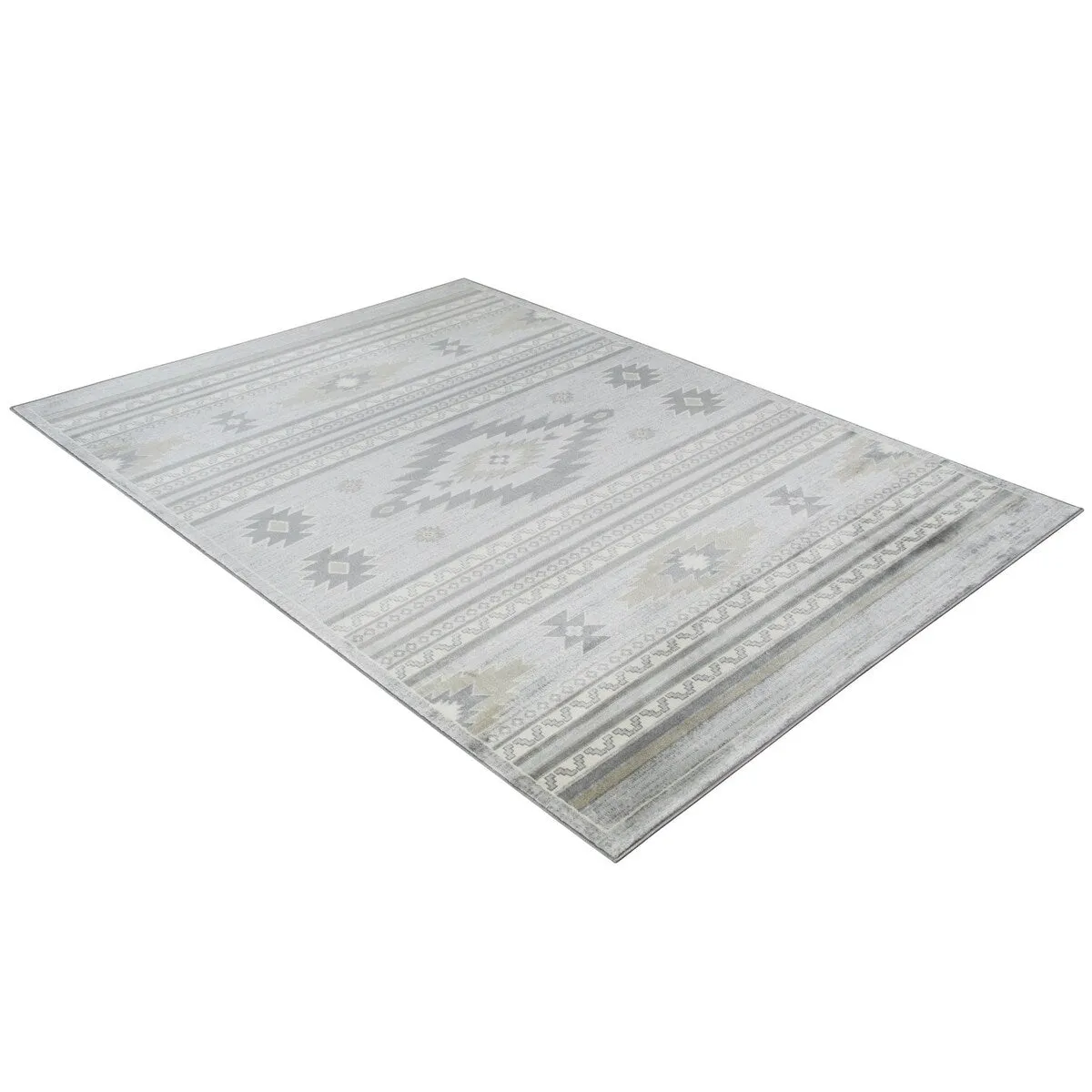 Allstar Tribal Accent Rug with Shamanic Eye design