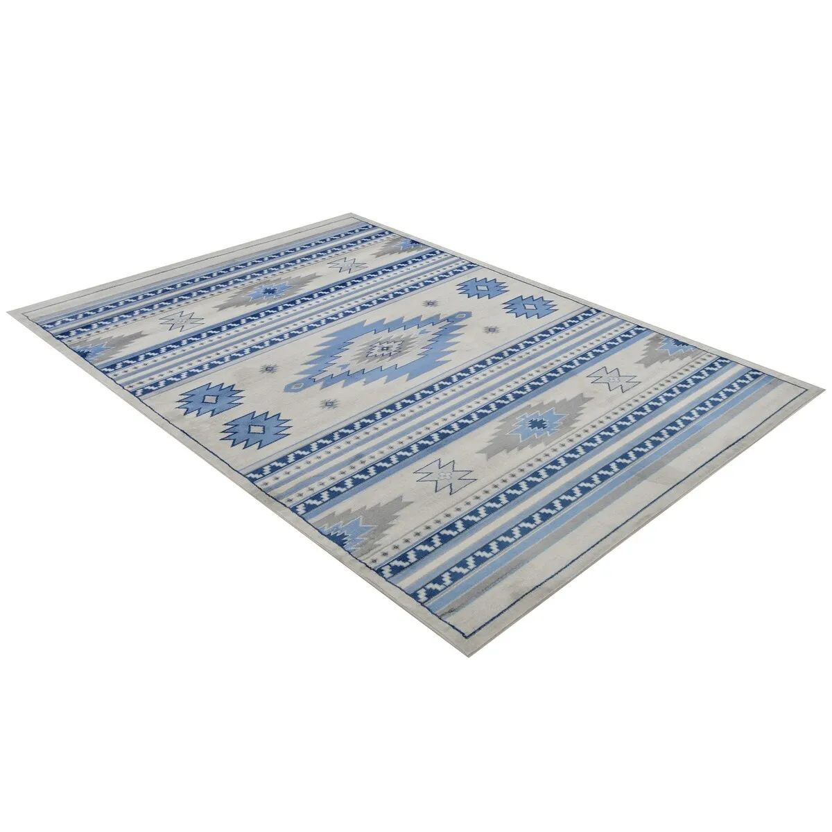 Allstar Tribal Accent Rug with Shamanic Eye design