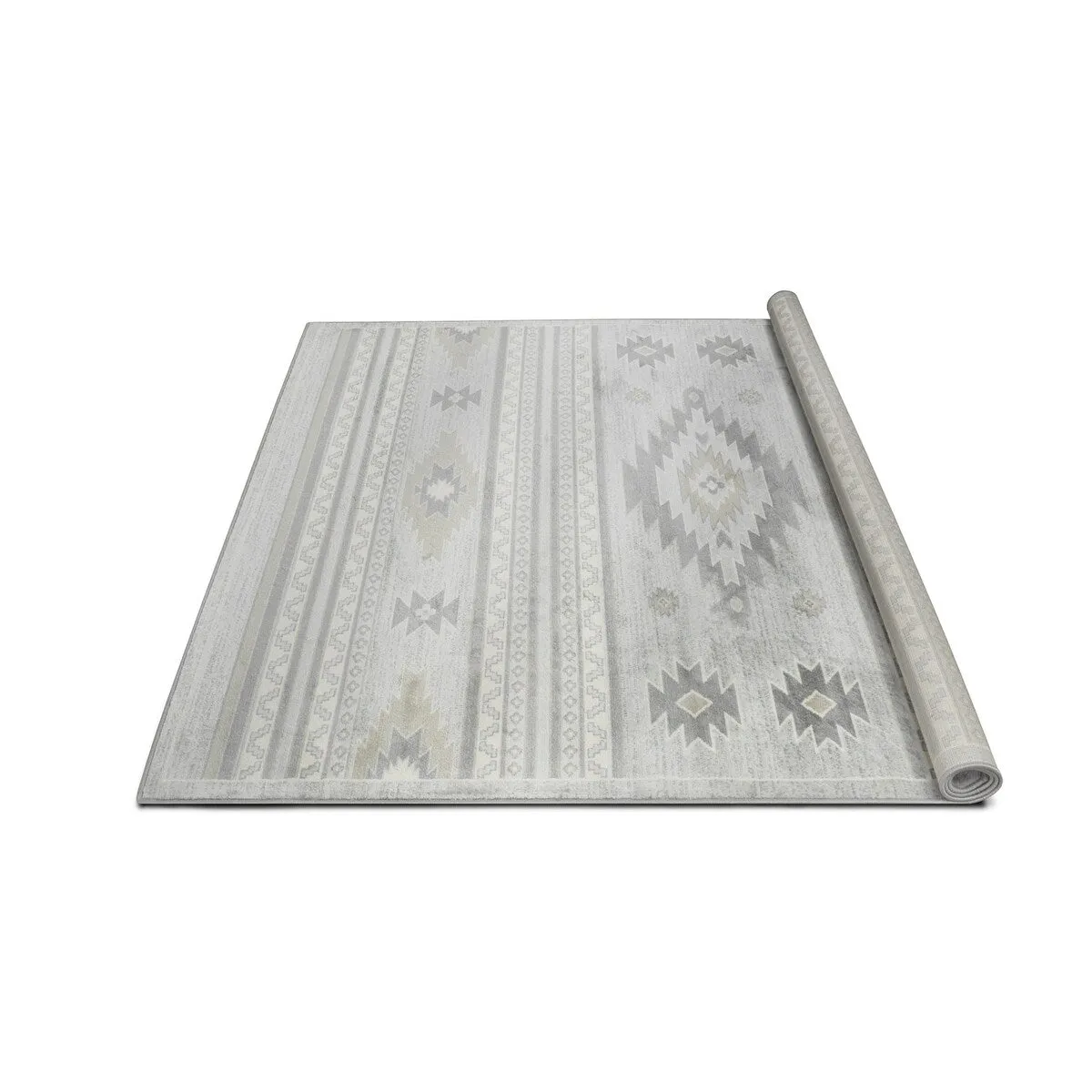 Allstar Tribal Accent Rug with Shamanic Eye design