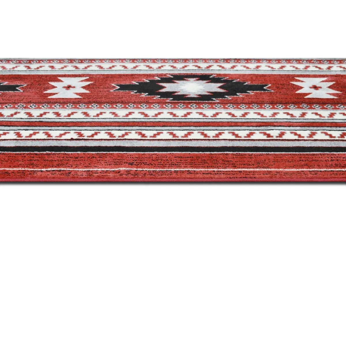 Allstar Tribal Accent Rug with Shamanic Eye design
