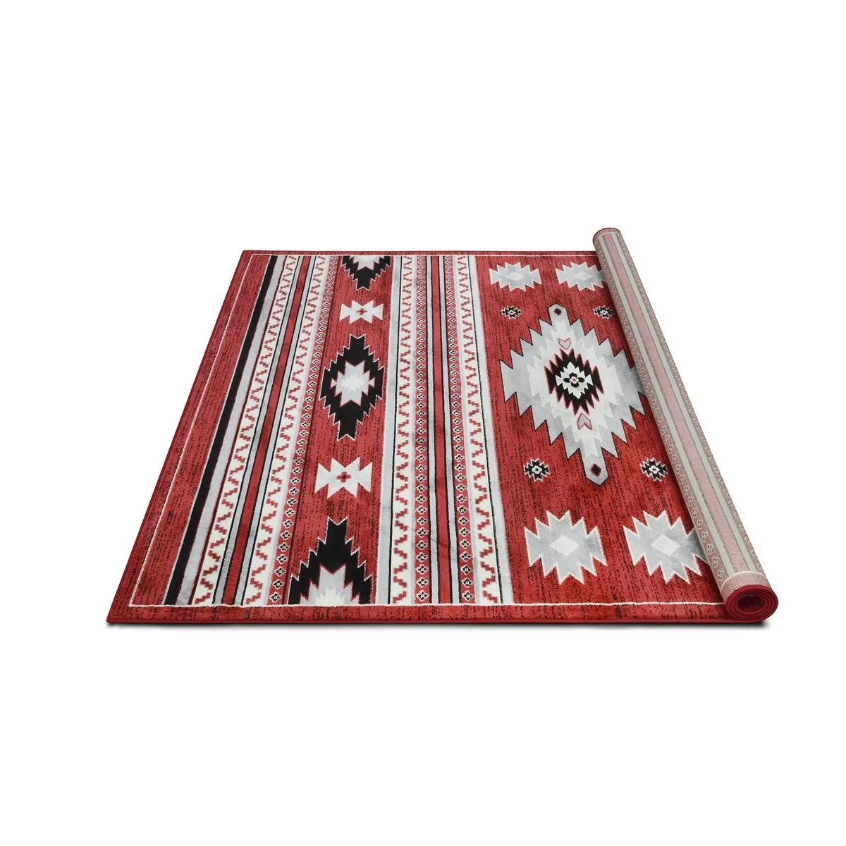 Allstar Tribal Accent Rug with Shamanic Eye design