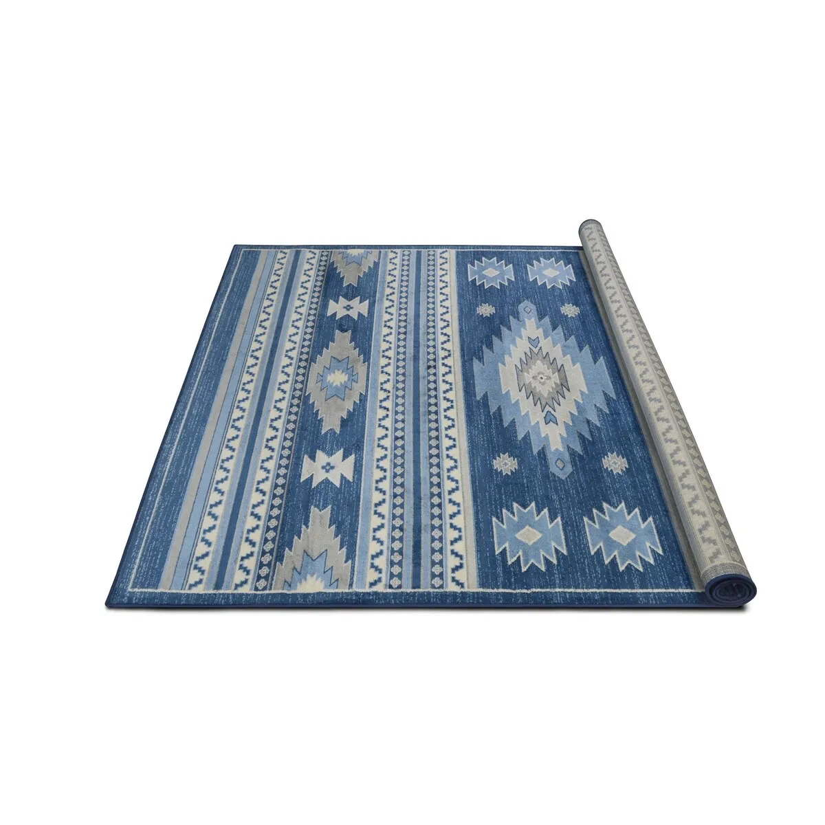 Allstar Tribal Accent Rug with Shamanic Eye design