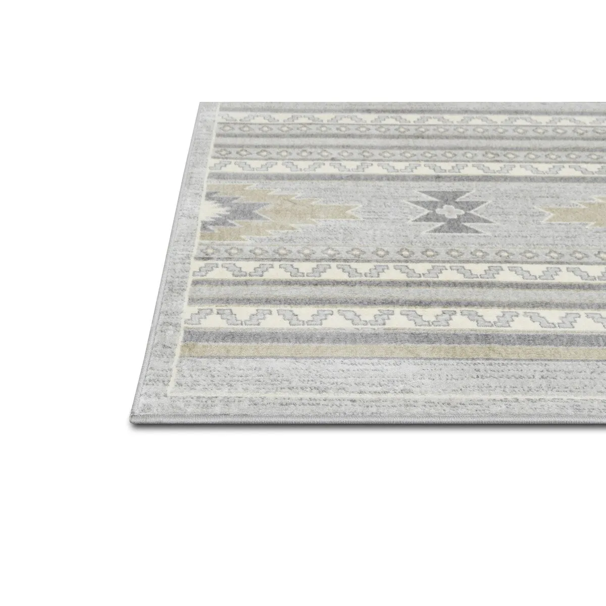 Allstar Tribal Accent Rug with Shamanic Eye design