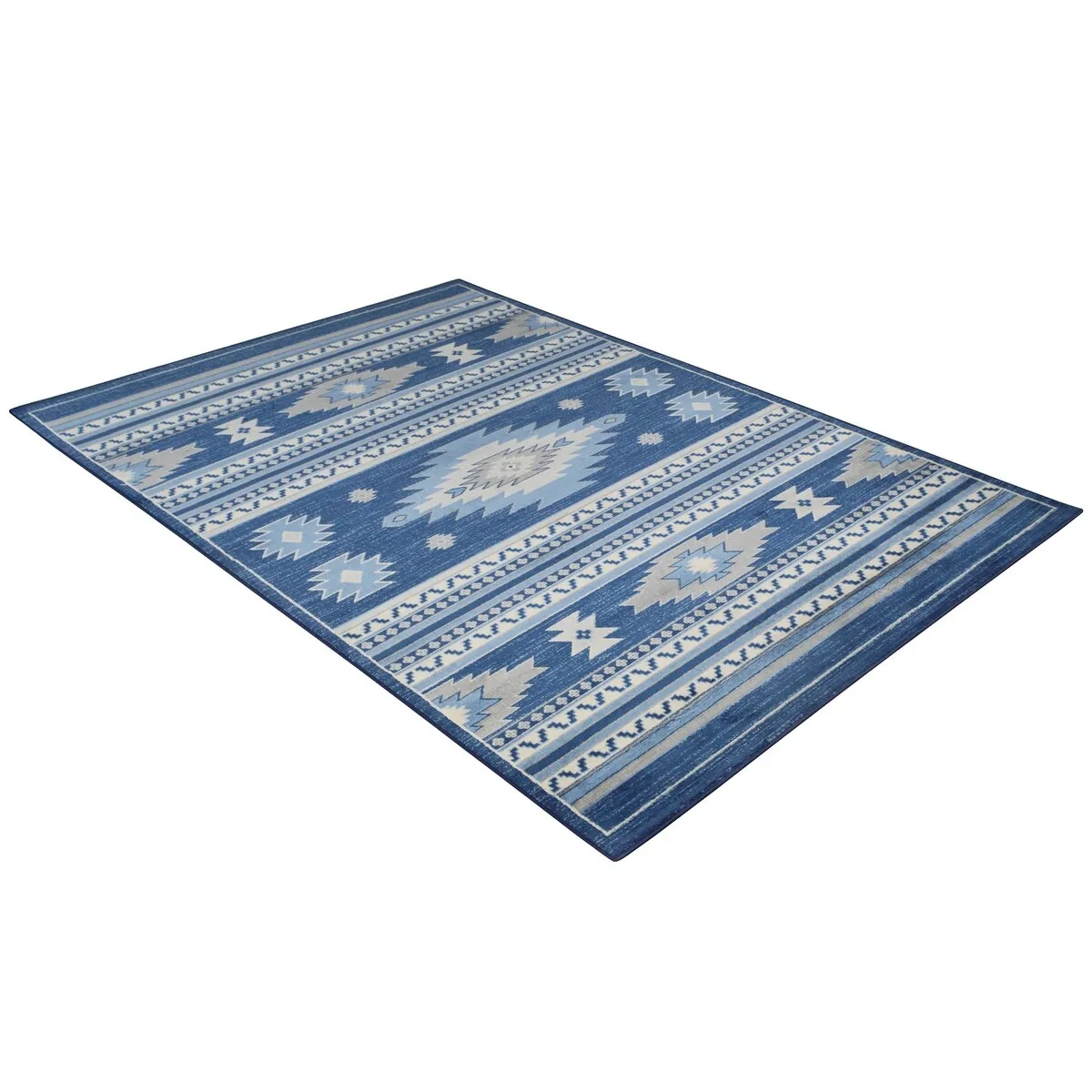 Allstar Tribal Accent Rug with Shamanic Eye design