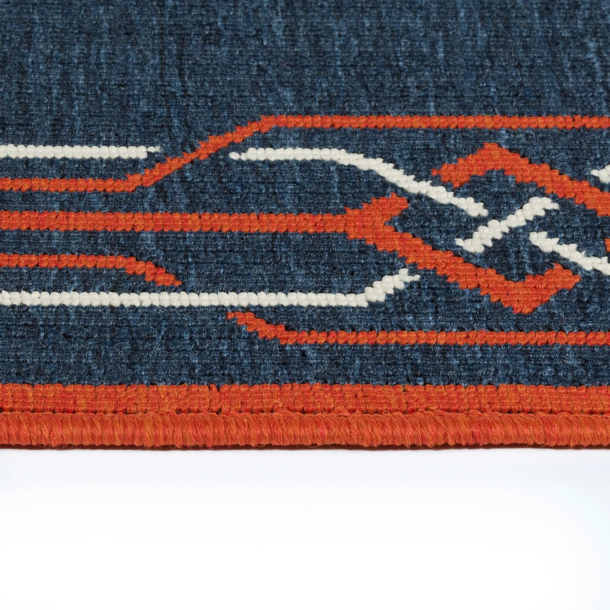 Ambrosi Nautical Geometric Border Indoor/ Outdoor Area Rug