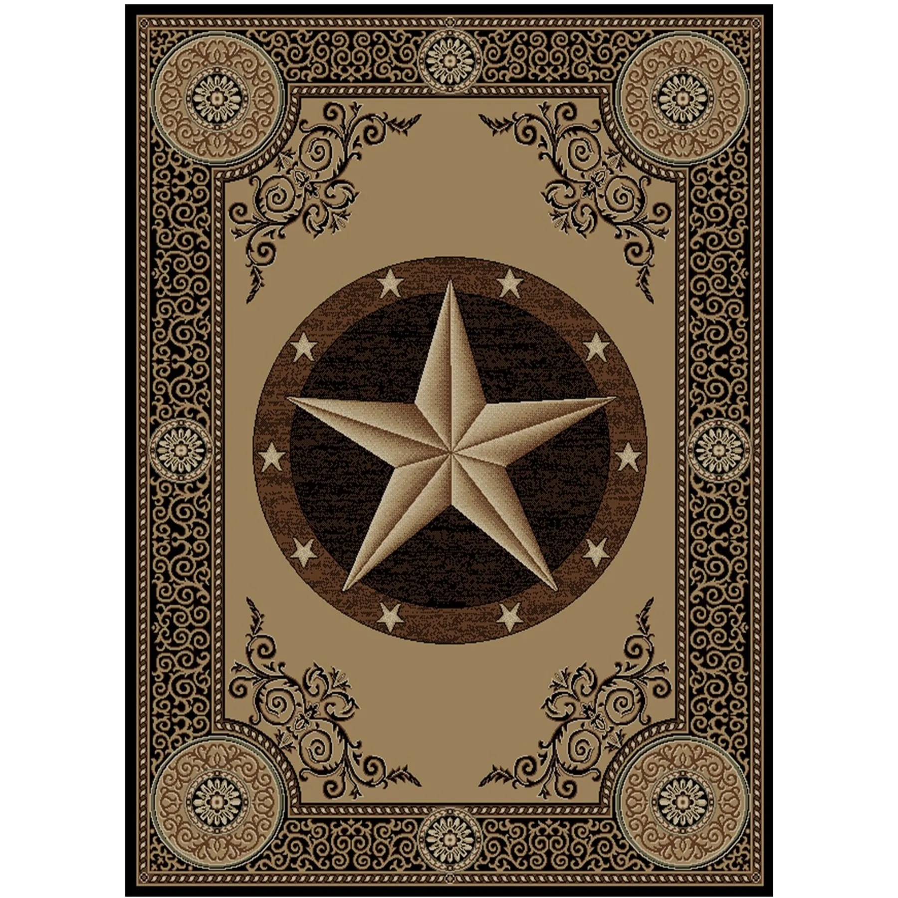American Destination Arlington Black Lodge Area Rug