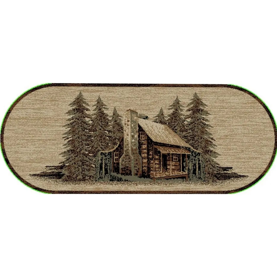 American Destination Piney Flats Antique Lodge Area Rug - 2'2x5'3
