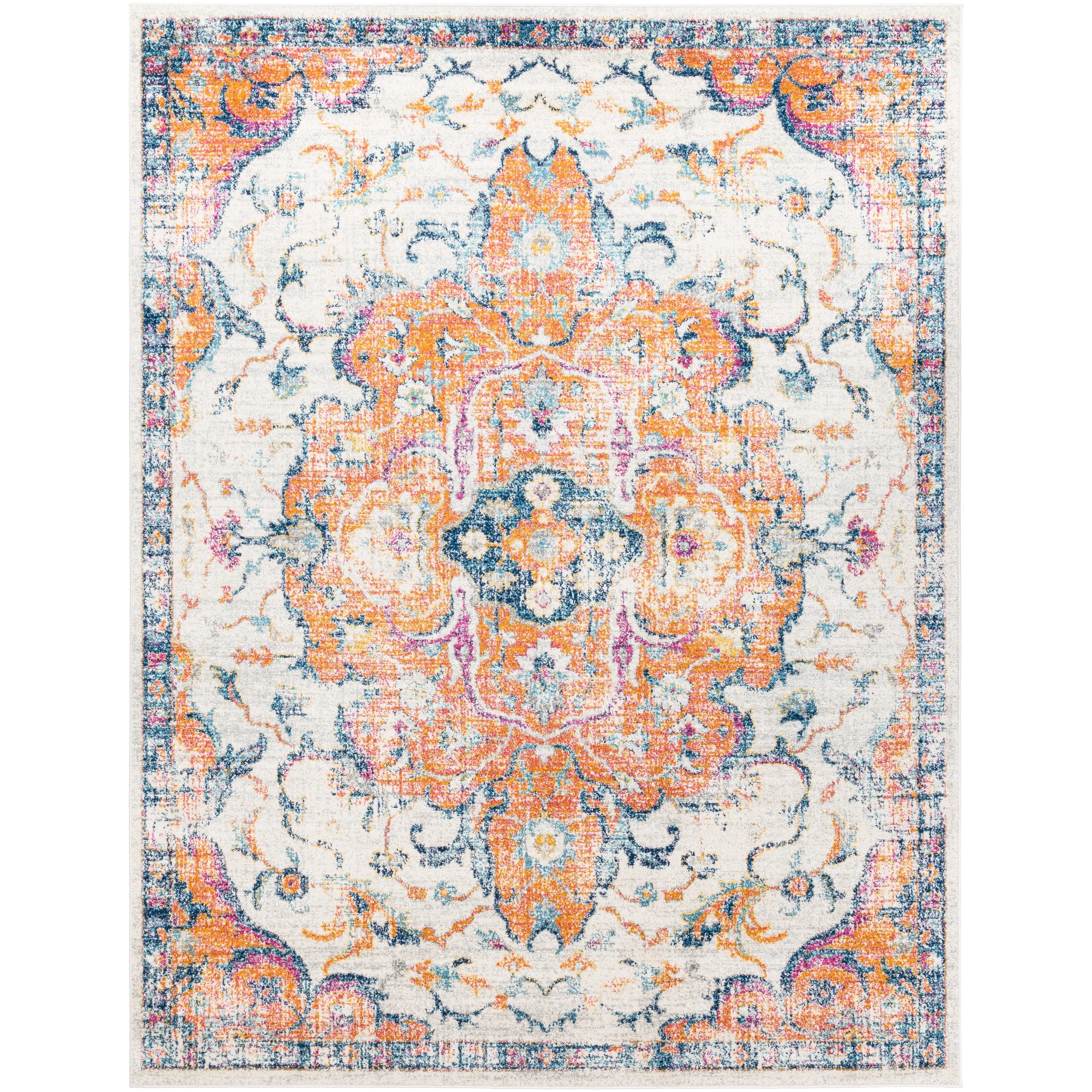 Ani Vintage Traditional Saffron Area Rug (7'10 x 10'3) - 7'10 x 10'3