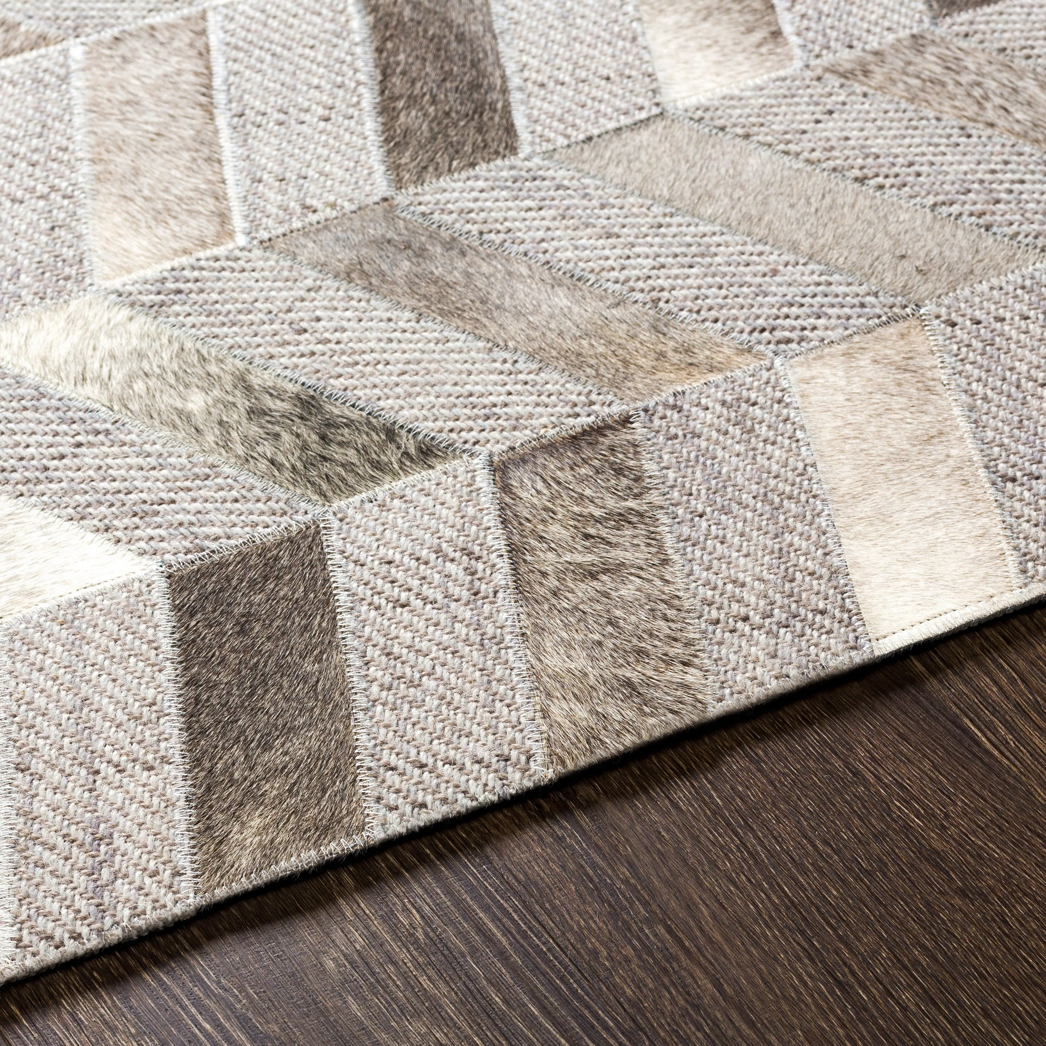 Artistic Weavers Arcangelo Modern Hair-on-hide Leather Area Rug