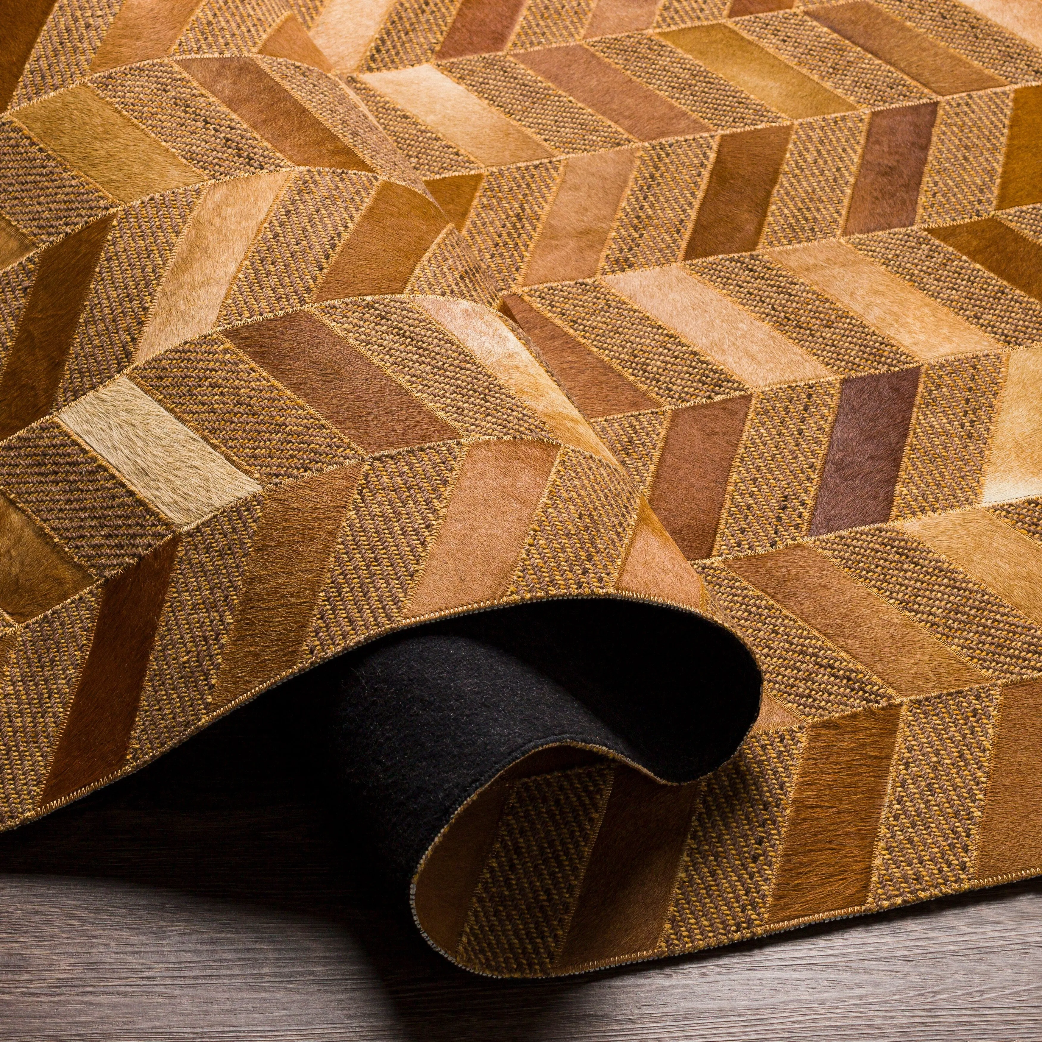 Artistic Weavers Arcangelo Modern Hair-on-hide Leather Area Rug