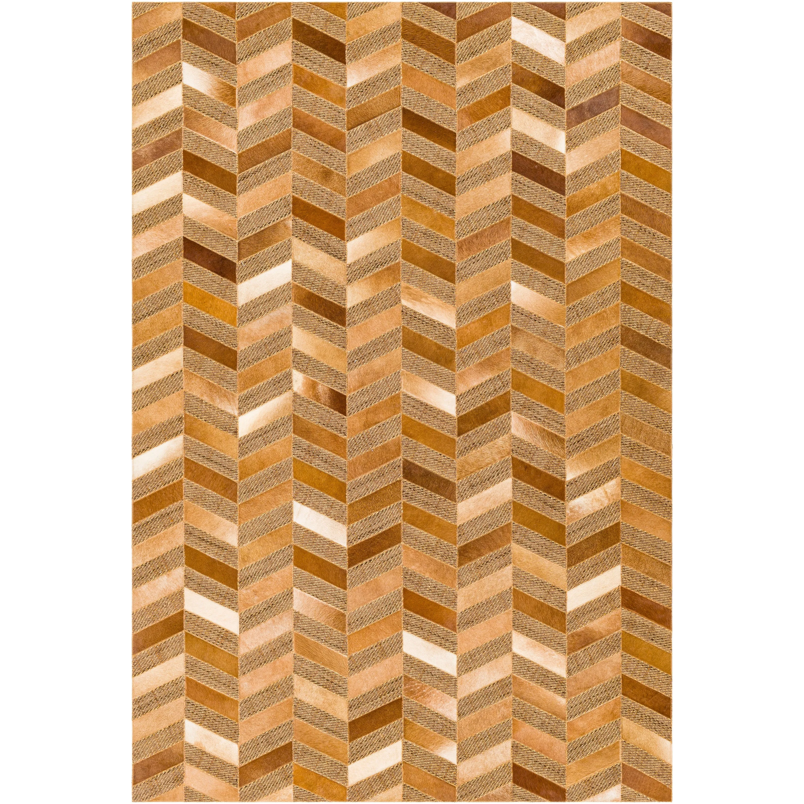 Artistic Weavers Arcangelo Modern Hair-on-hide Leather Area Rug