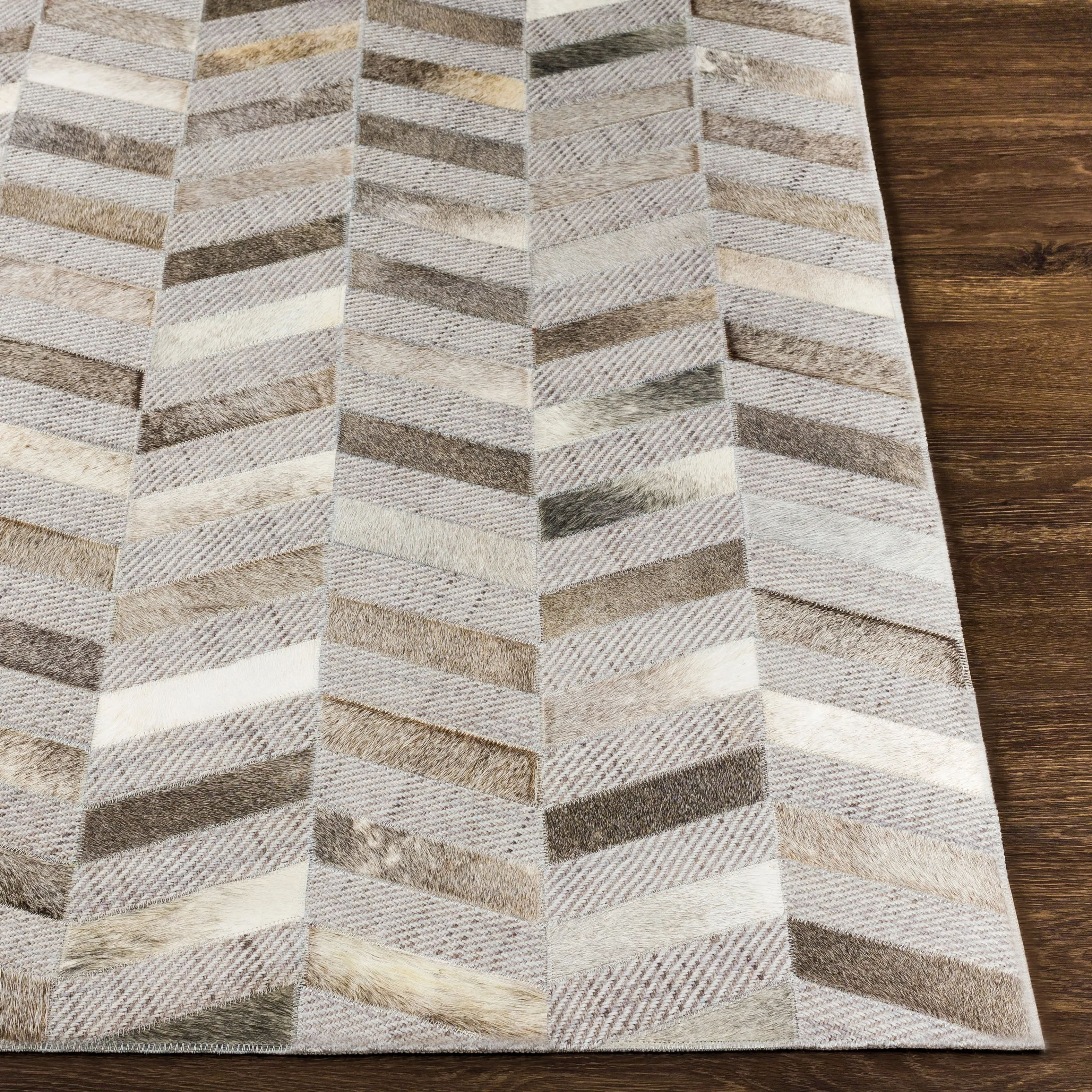 Artistic Weavers Arcangelo Modern Hair-on-hide Leather Area Rug