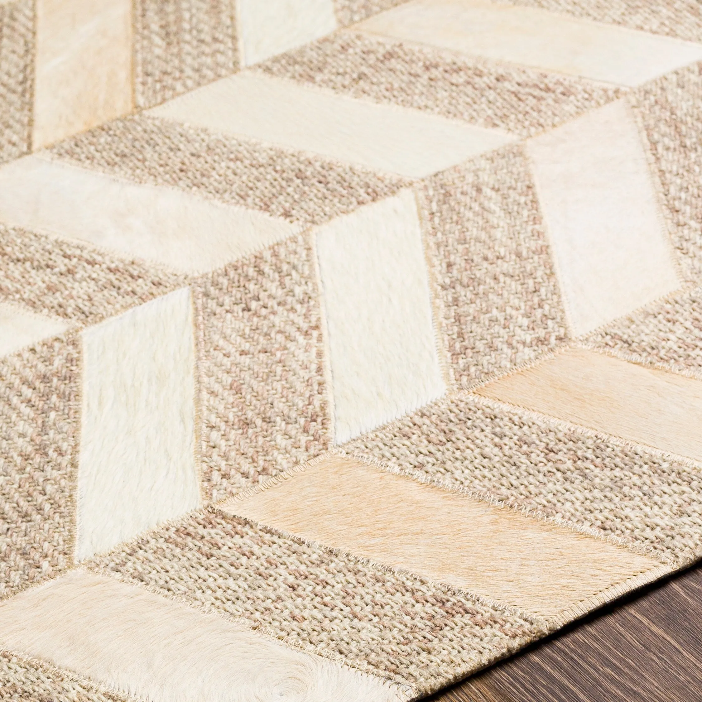 Artistic Weavers Arcangelo Modern Hair-on-hide Leather Area Rug