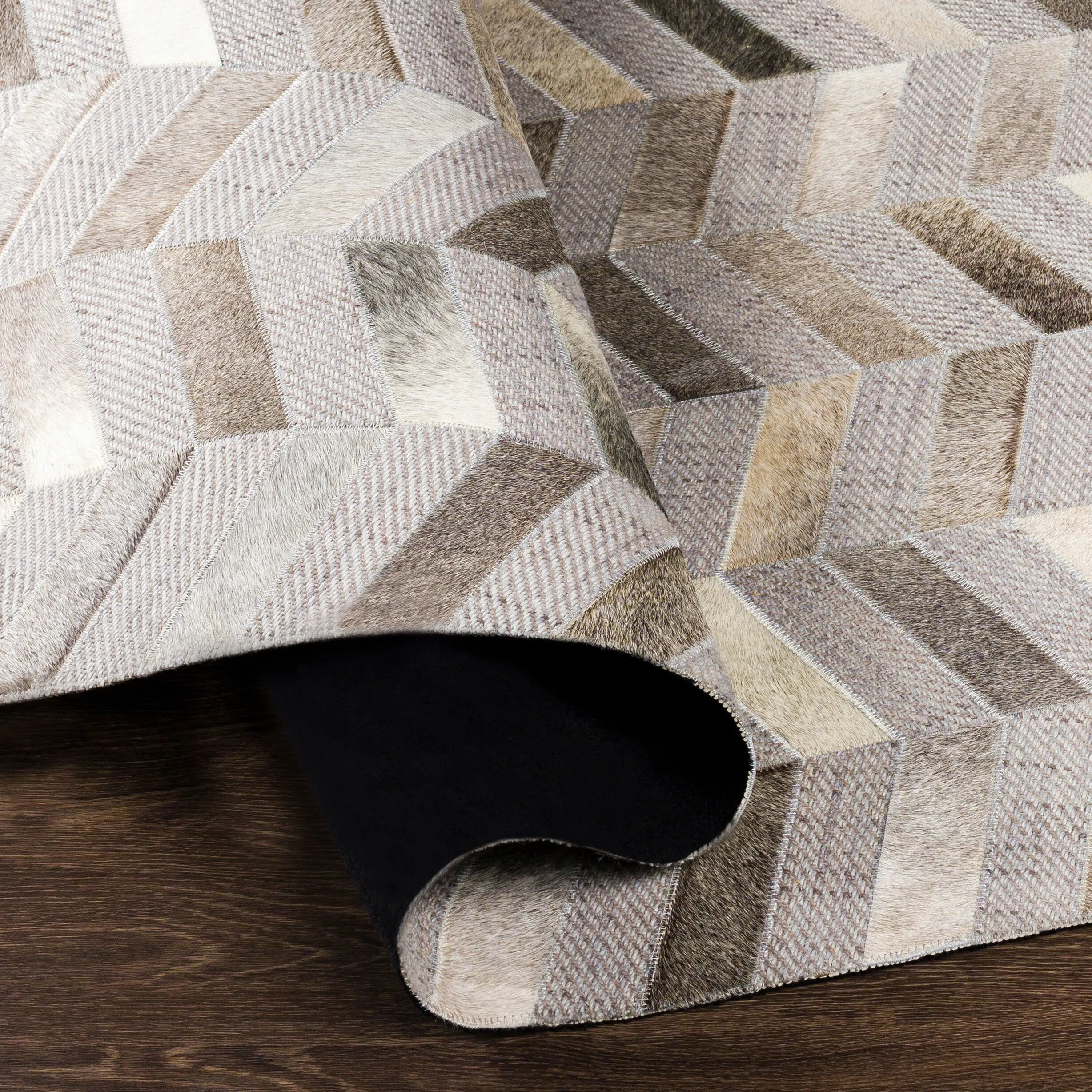 Artistic Weavers Arcangelo Modern Hair-on-hide Leather Area Rug