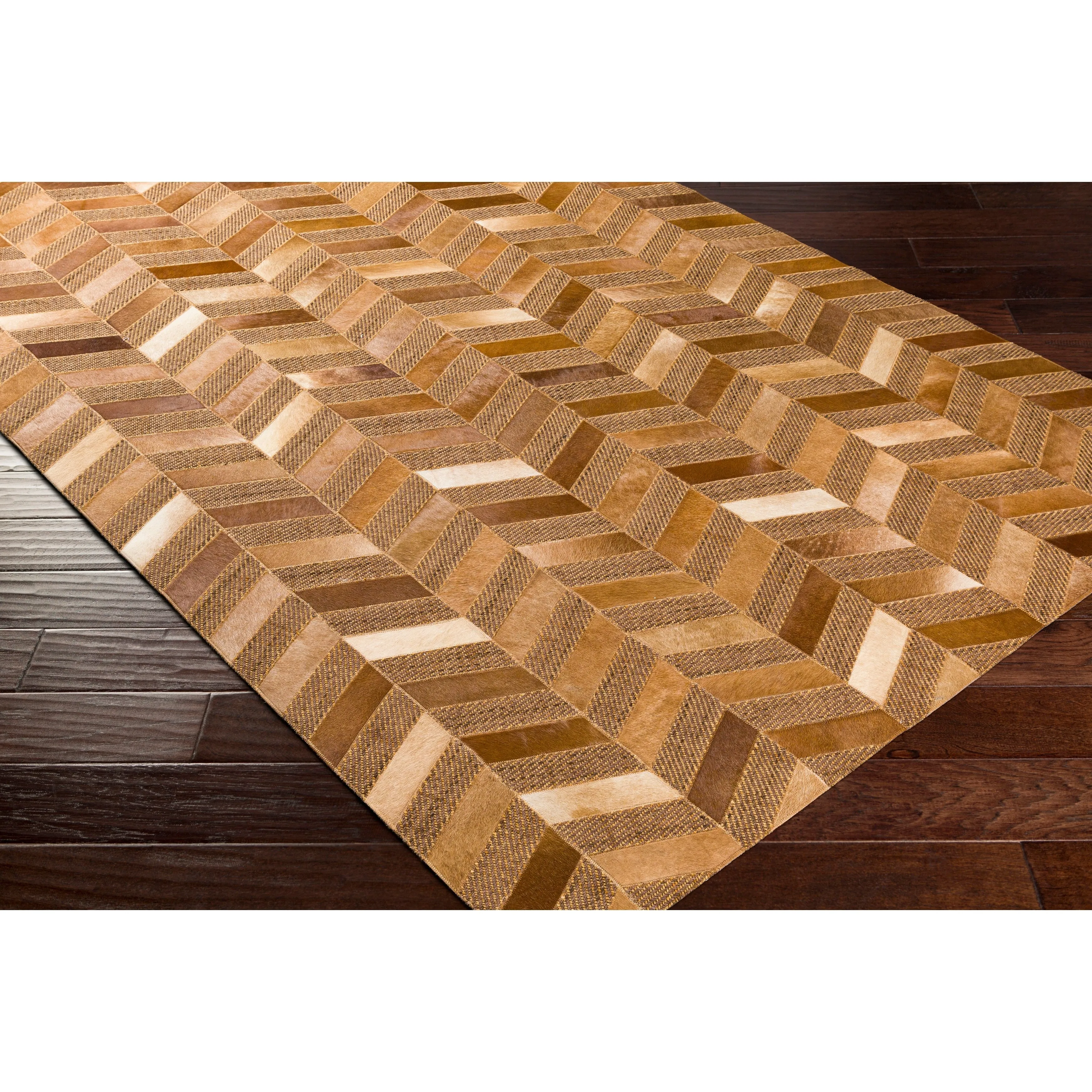 Artistic Weavers Arcangelo Modern Hair-on-hide Leather Area Rug