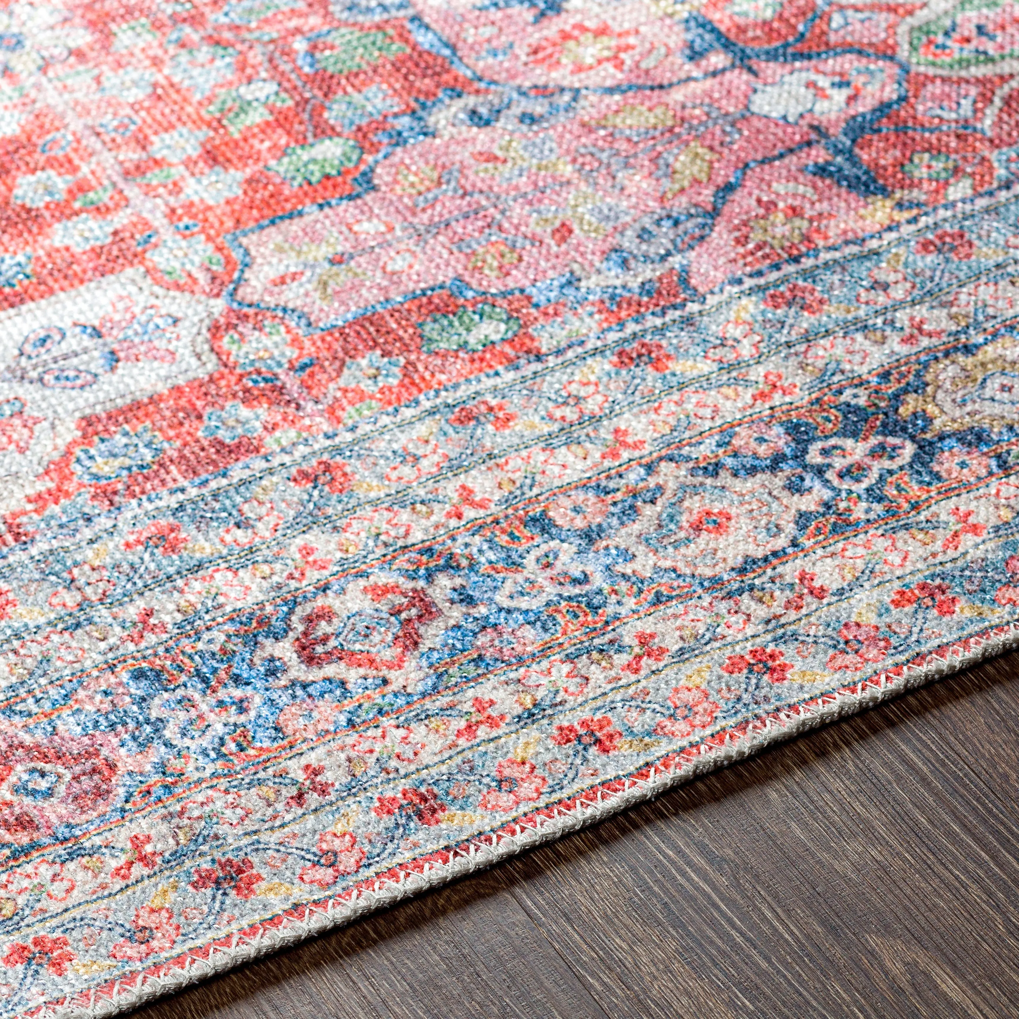 Artistic Weavers Baadur Distressed Traditional Machine Washable Area Rug
