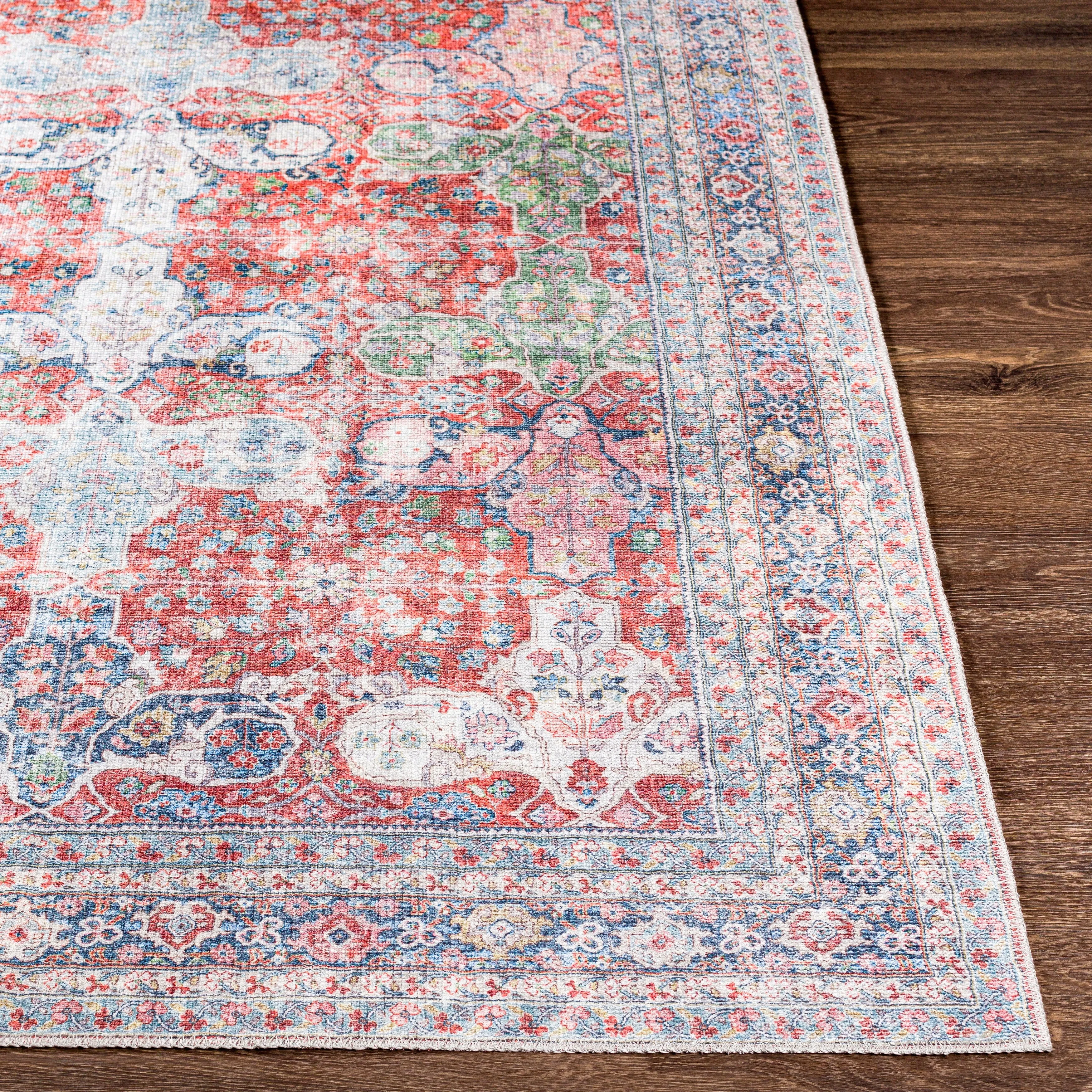 Artistic Weavers Baadur Distressed Traditional Machine Washable Area Rug