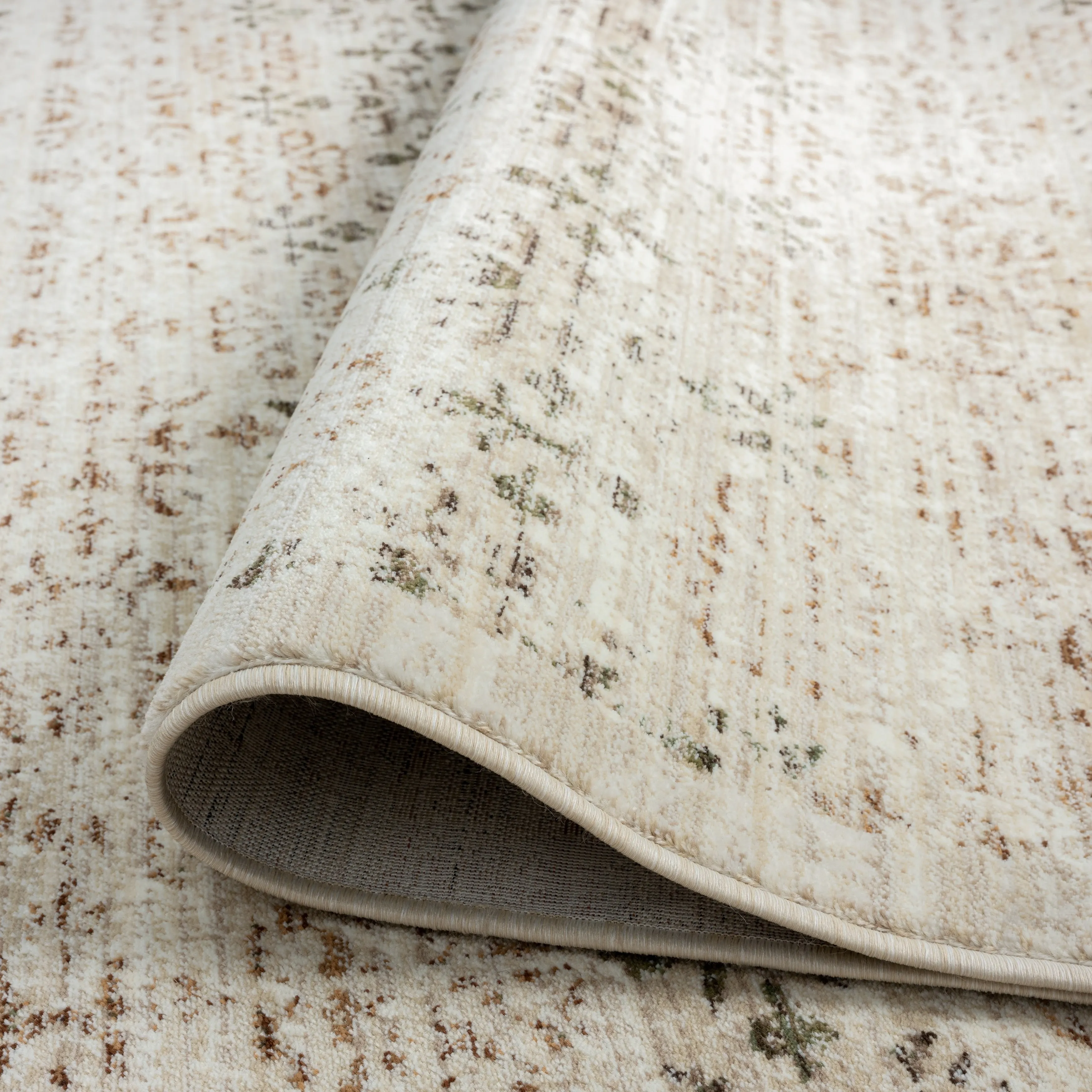 Aurora Transitional Bordered Performance Area Rug