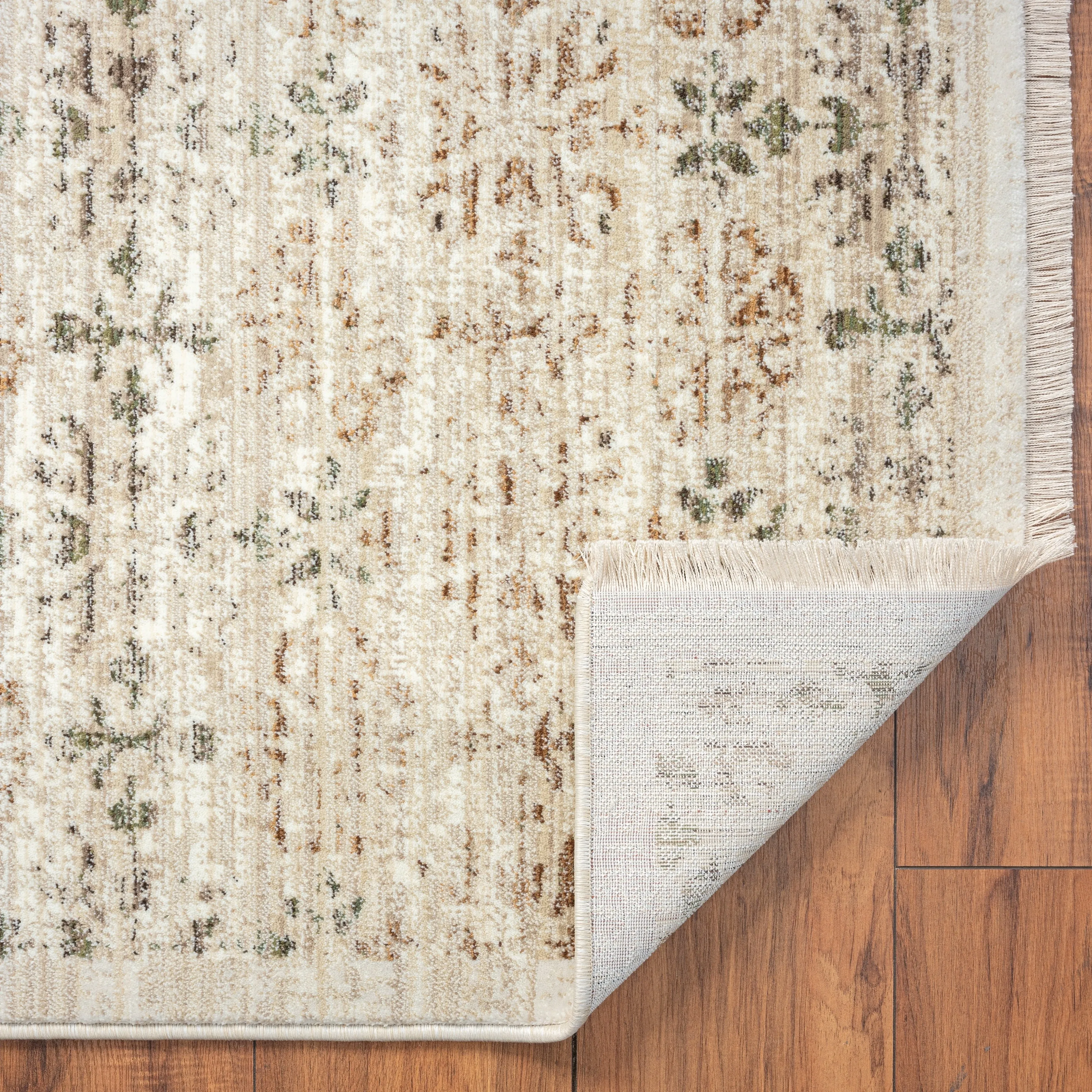 Aurora Transitional Bordered Performance Area Rug