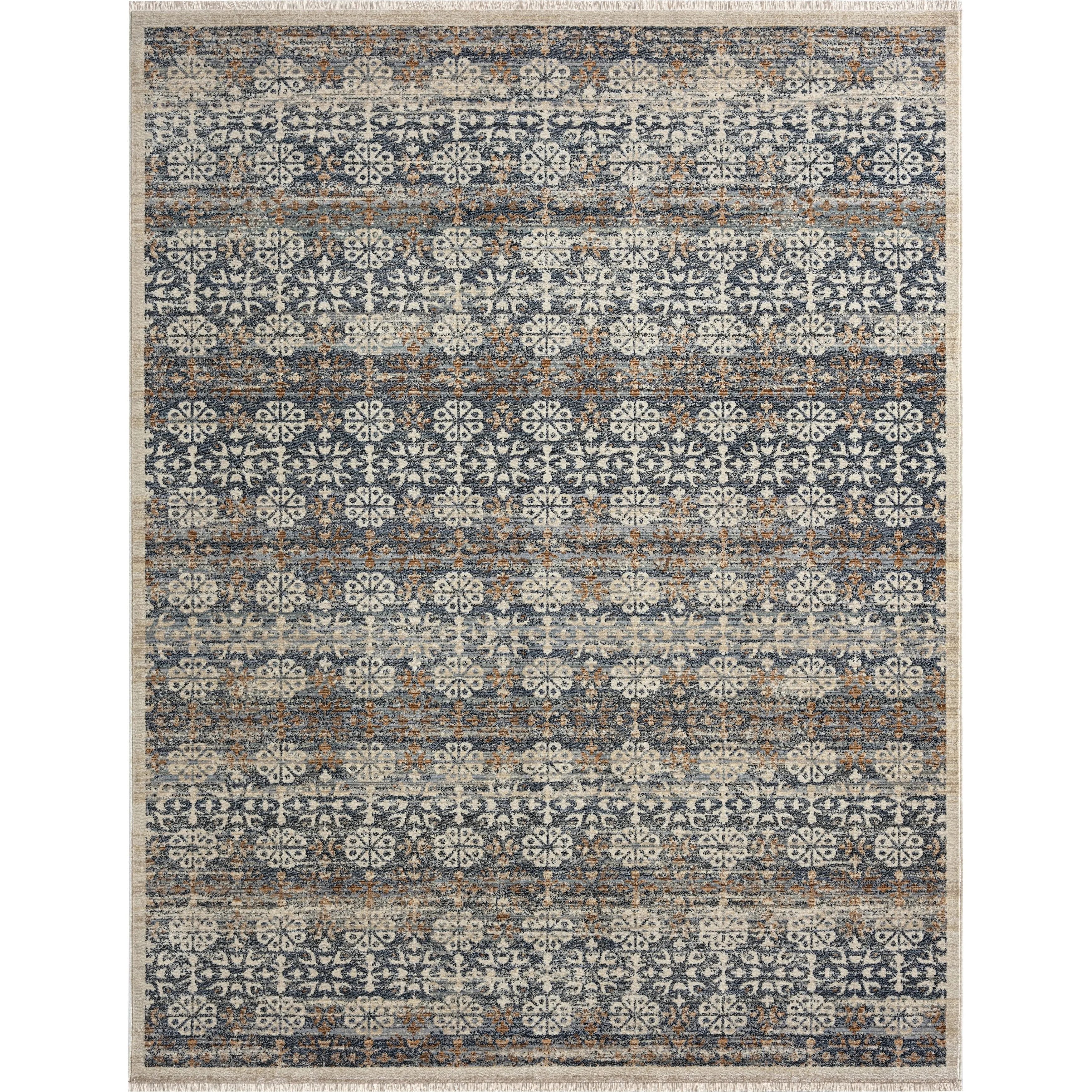 Aurora Transitional Bordered Performance Area Rug
