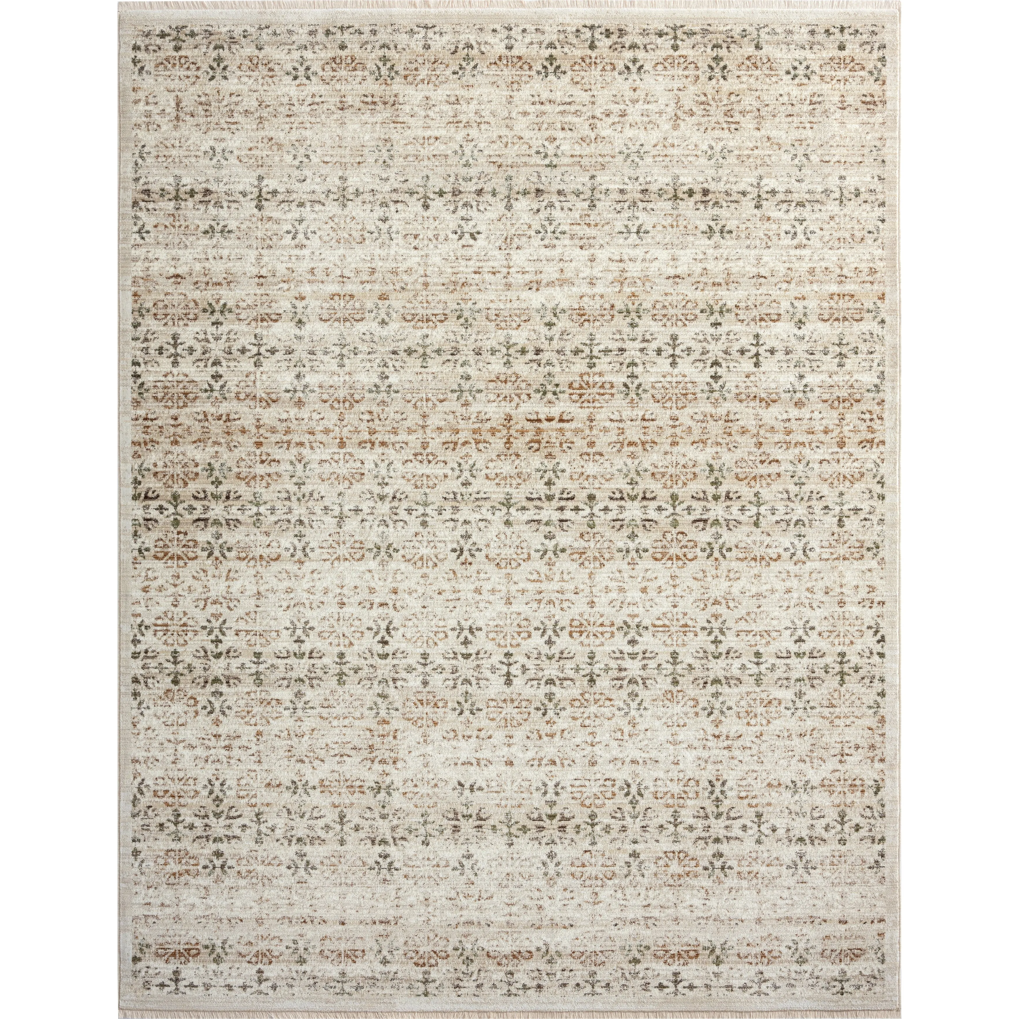 Aurora Transitional Bordered Performance Area Rug