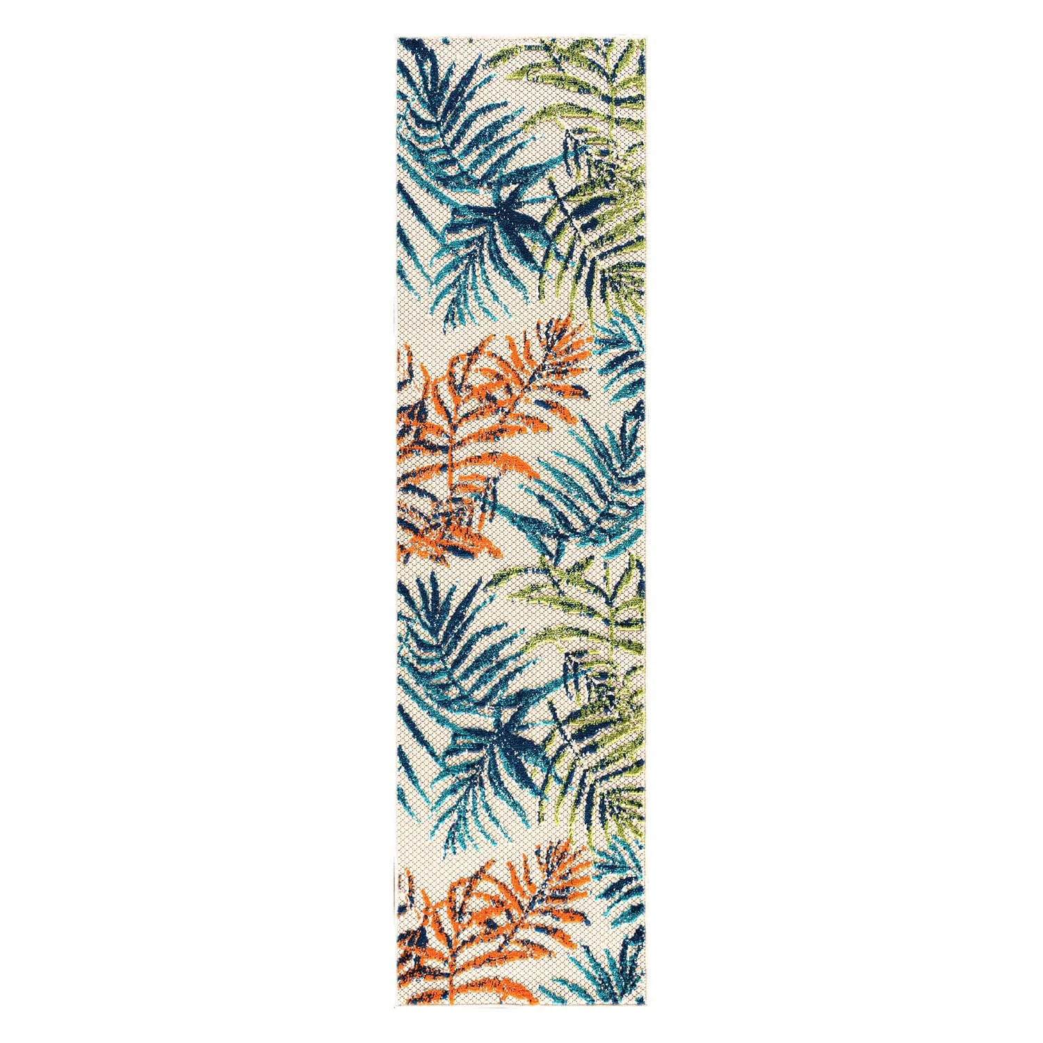 Bahama Palm Frond Floral Indoor/Outdoor Area Rug