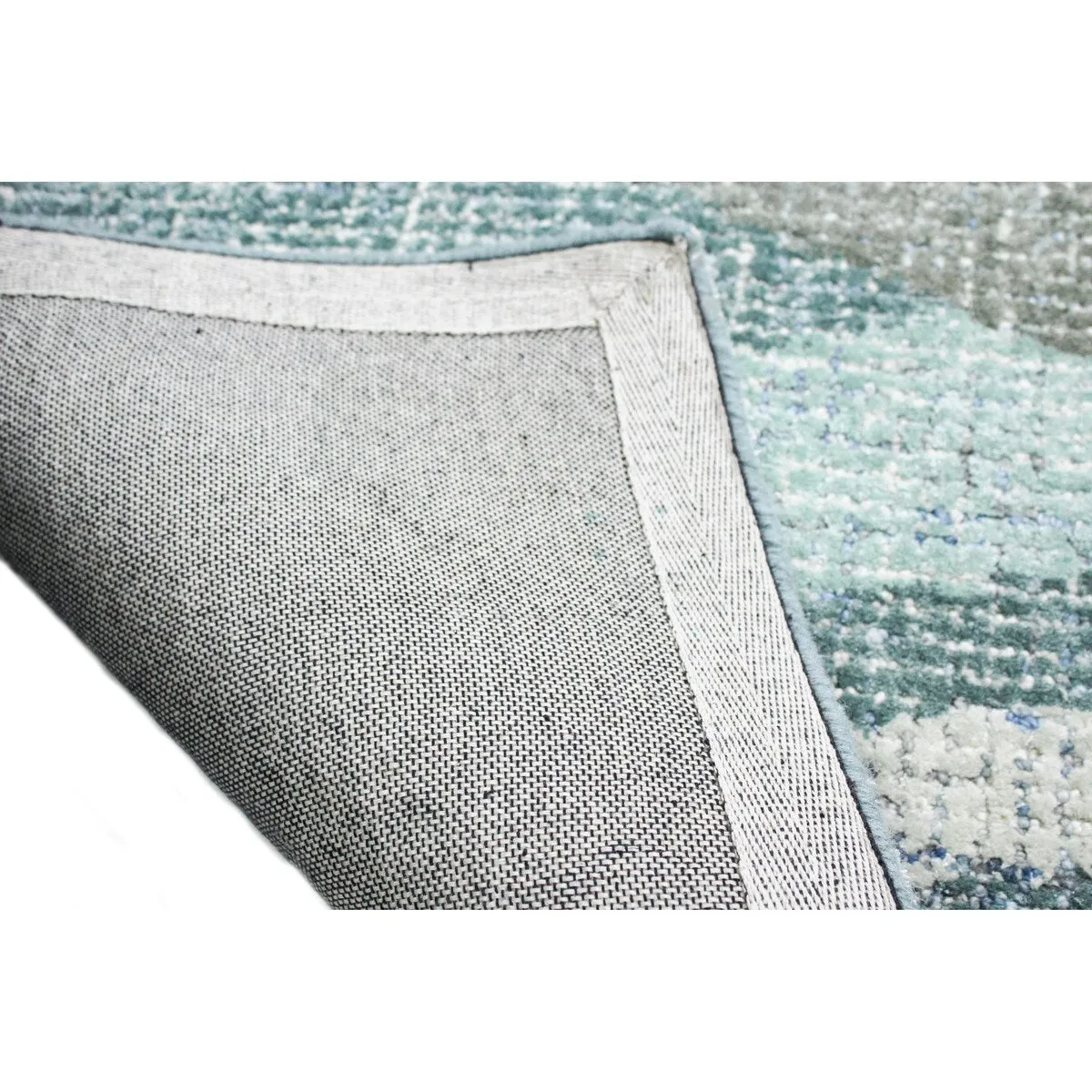 Bashian Laban Aqua Contemporary Area Rug