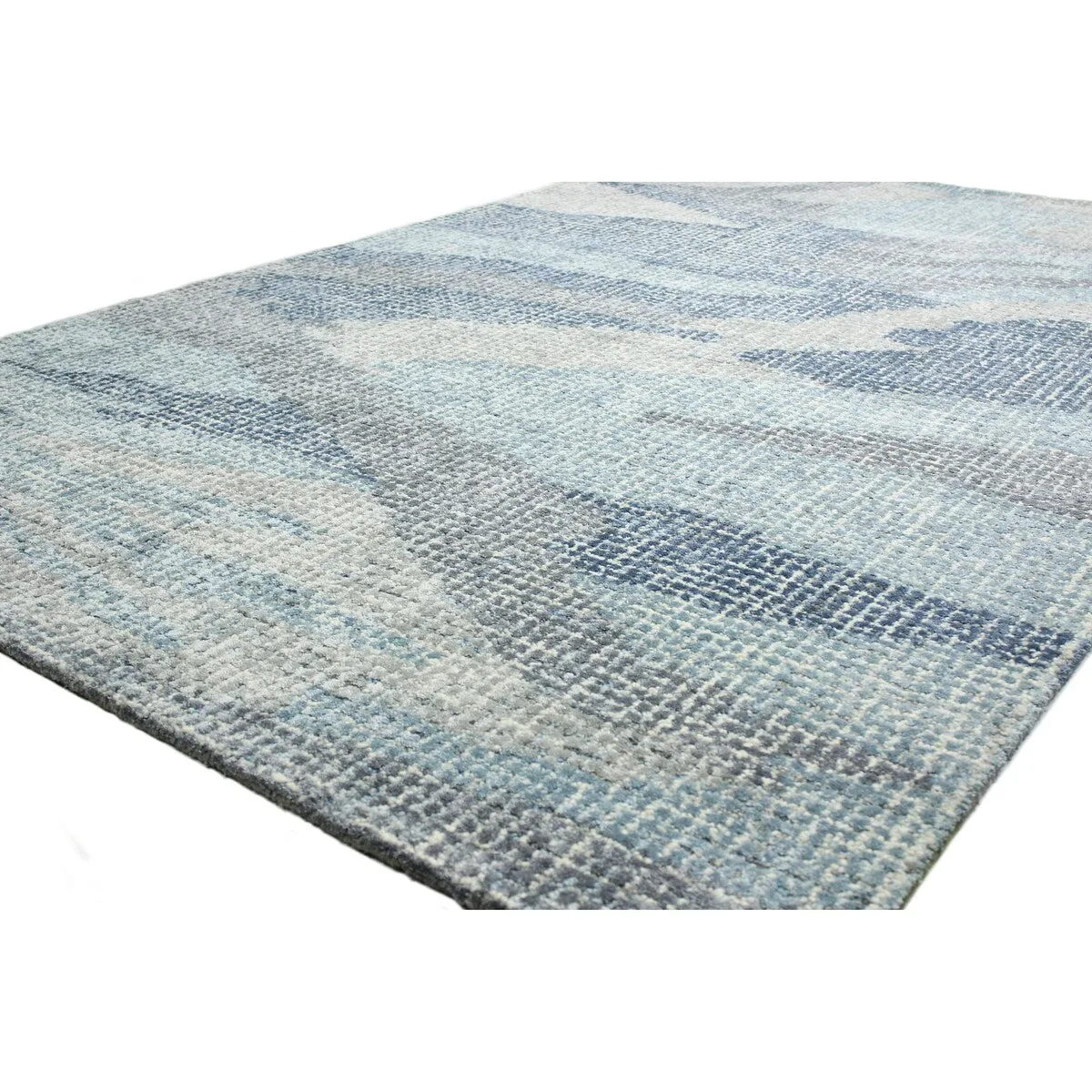 Bashian Laban Aqua Contemporary Area Rug