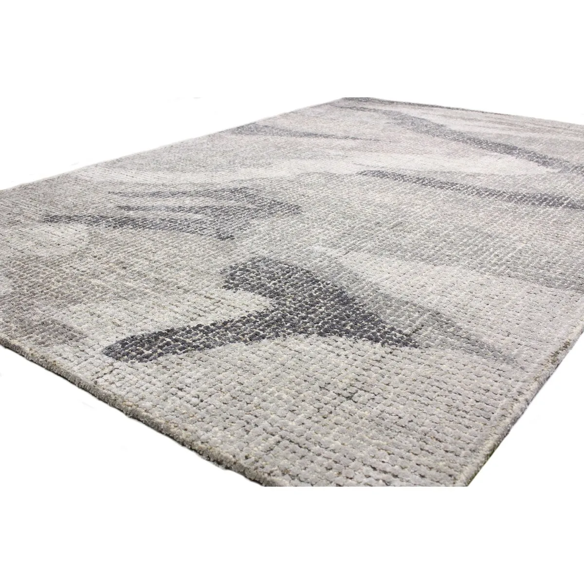 Bashian Laban Aqua Contemporary Area Rug