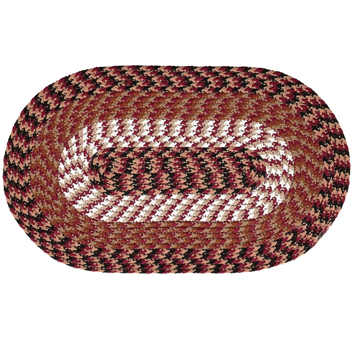 Better Trends Alpine Braid Collection is Durable & Stain Resistant Reversible Indoor Area Utility Rug