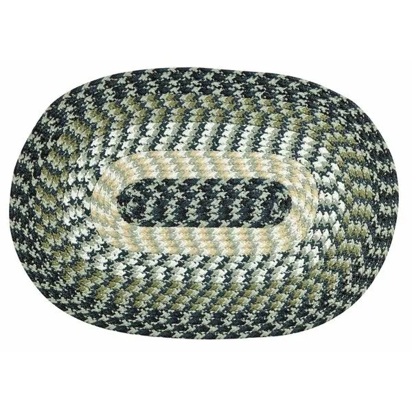Better Trends Alpine Braid Collection is Durable & Stain Resistant Reversible Indoor Area Utility Rug