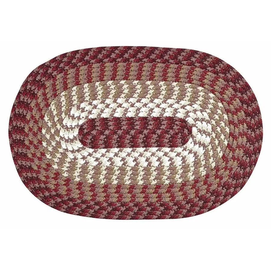 Better Trends Alpine Braid Collection is Durable & Stain Resistant Reversible Indoor Area Utility Rug