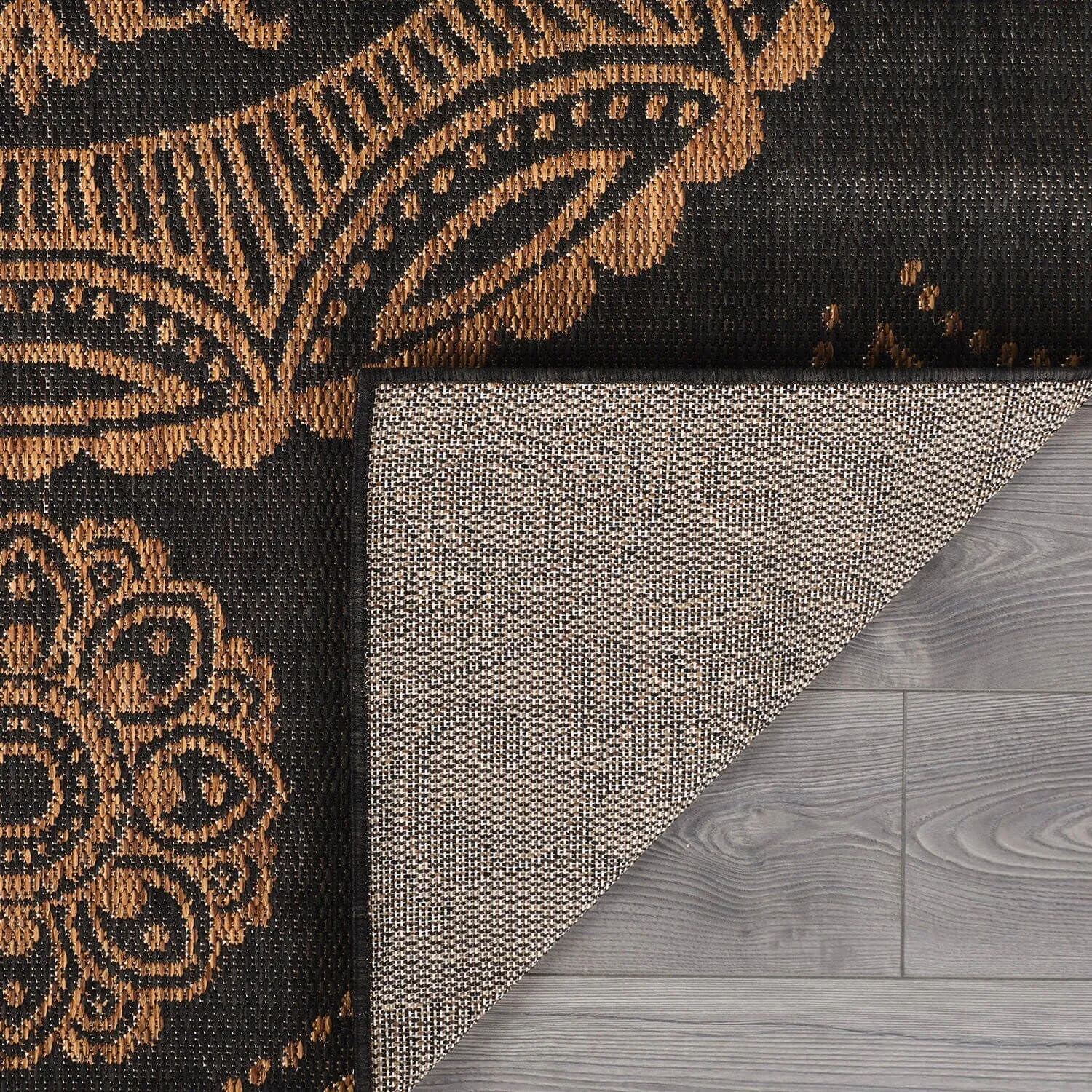 Beverly Rug Blue Medallion Indoor Outdoor Rug. Outside Carpet for Patio. Deck. Porch