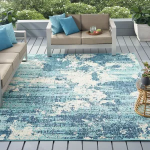Bluewater Indoor and Outdoor Area Rug by Christopher Knight Home