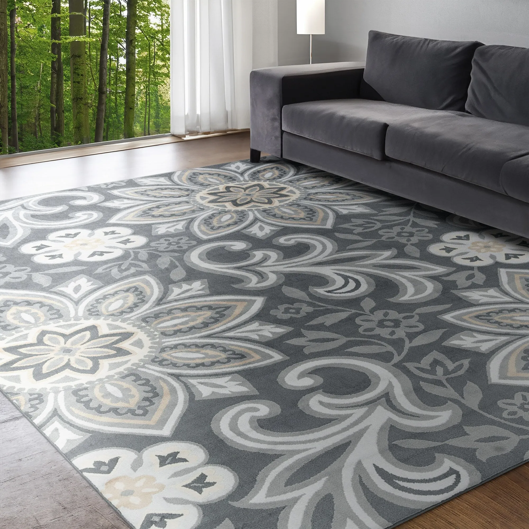 Carrington Bohemian & Eclectic Floral & Botanical Indoor Area Rug