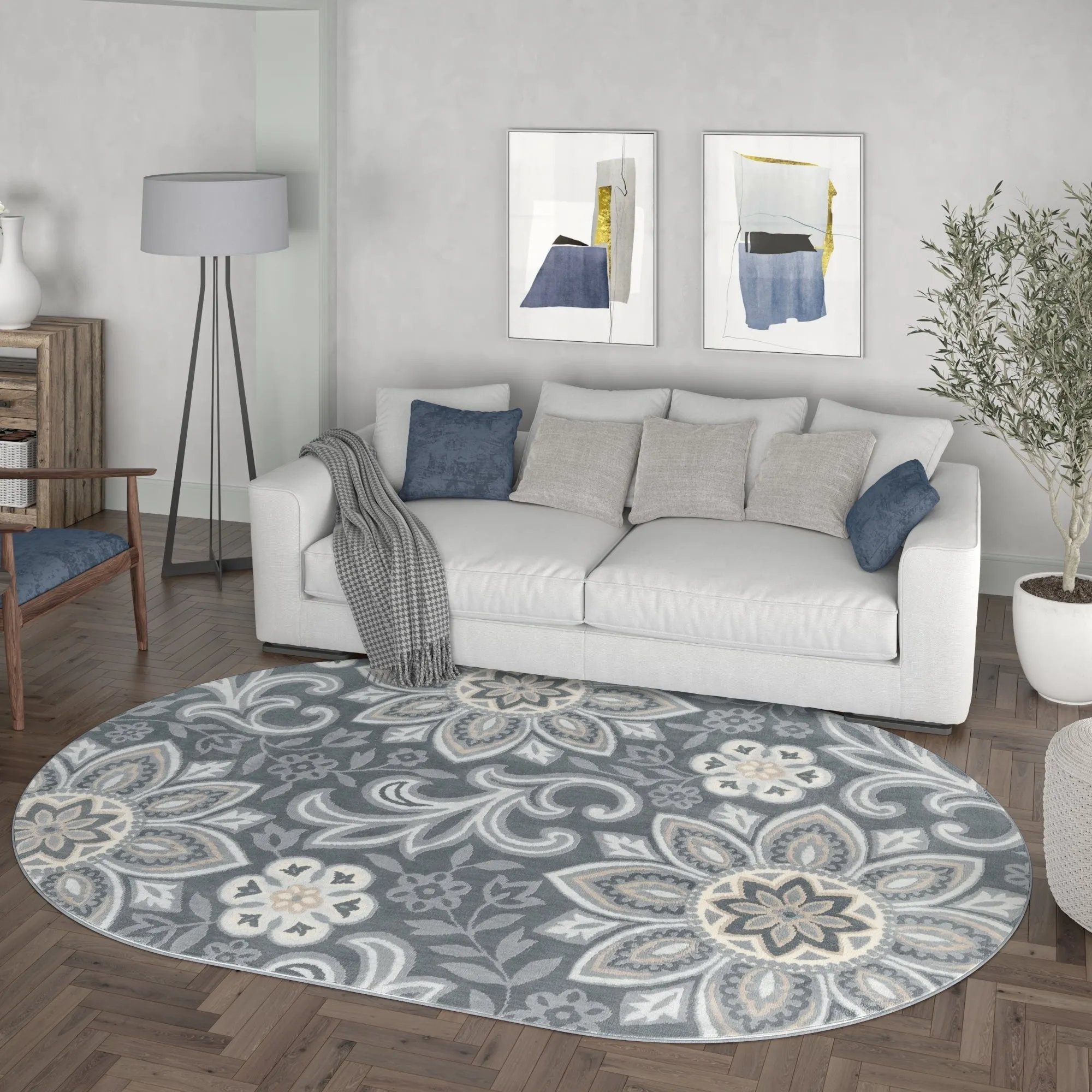 Carrington Bohemian & Eclectic Floral & Botanical Indoor Area Rug