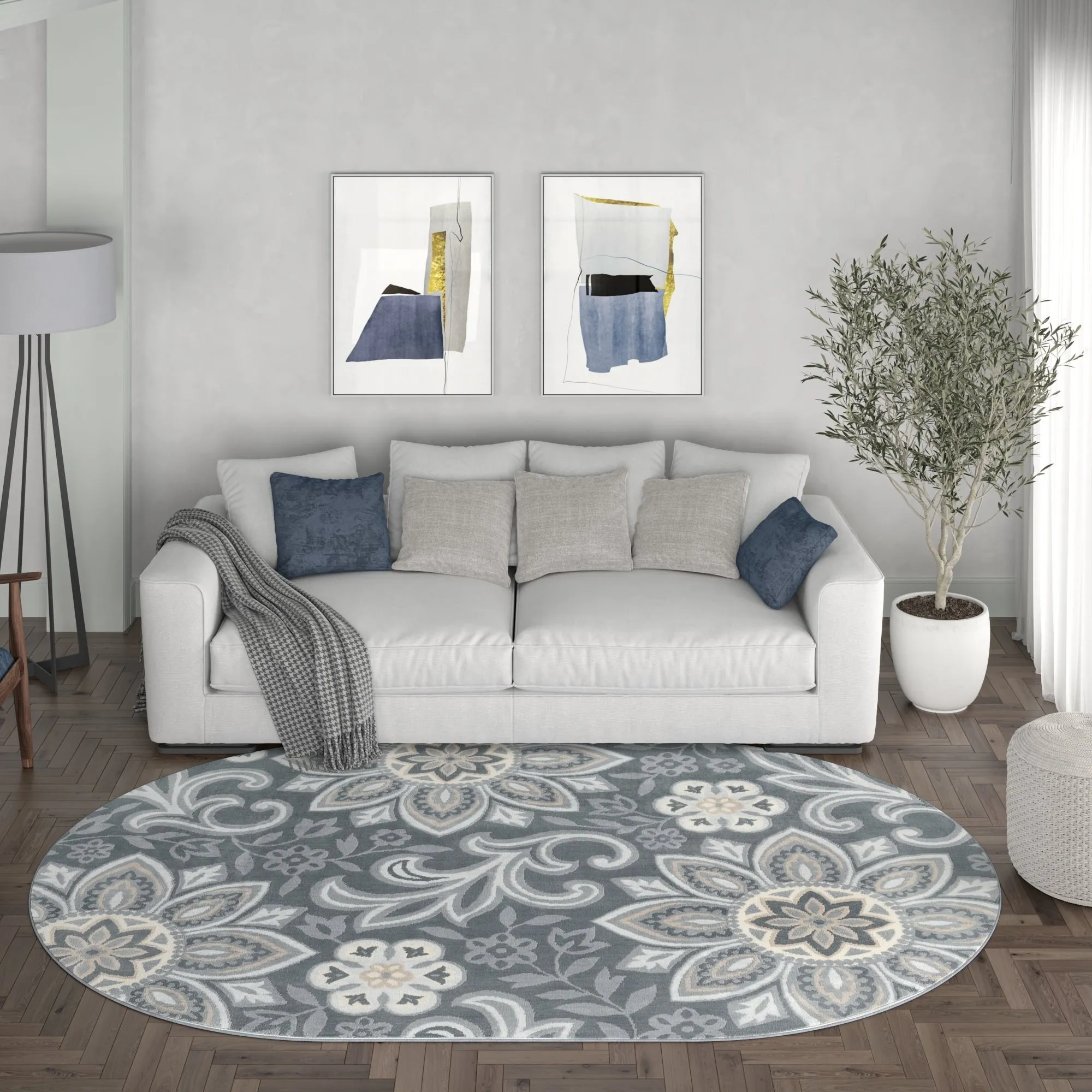Carrington Bohemian & Eclectic Floral & Botanical Indoor Area Rug