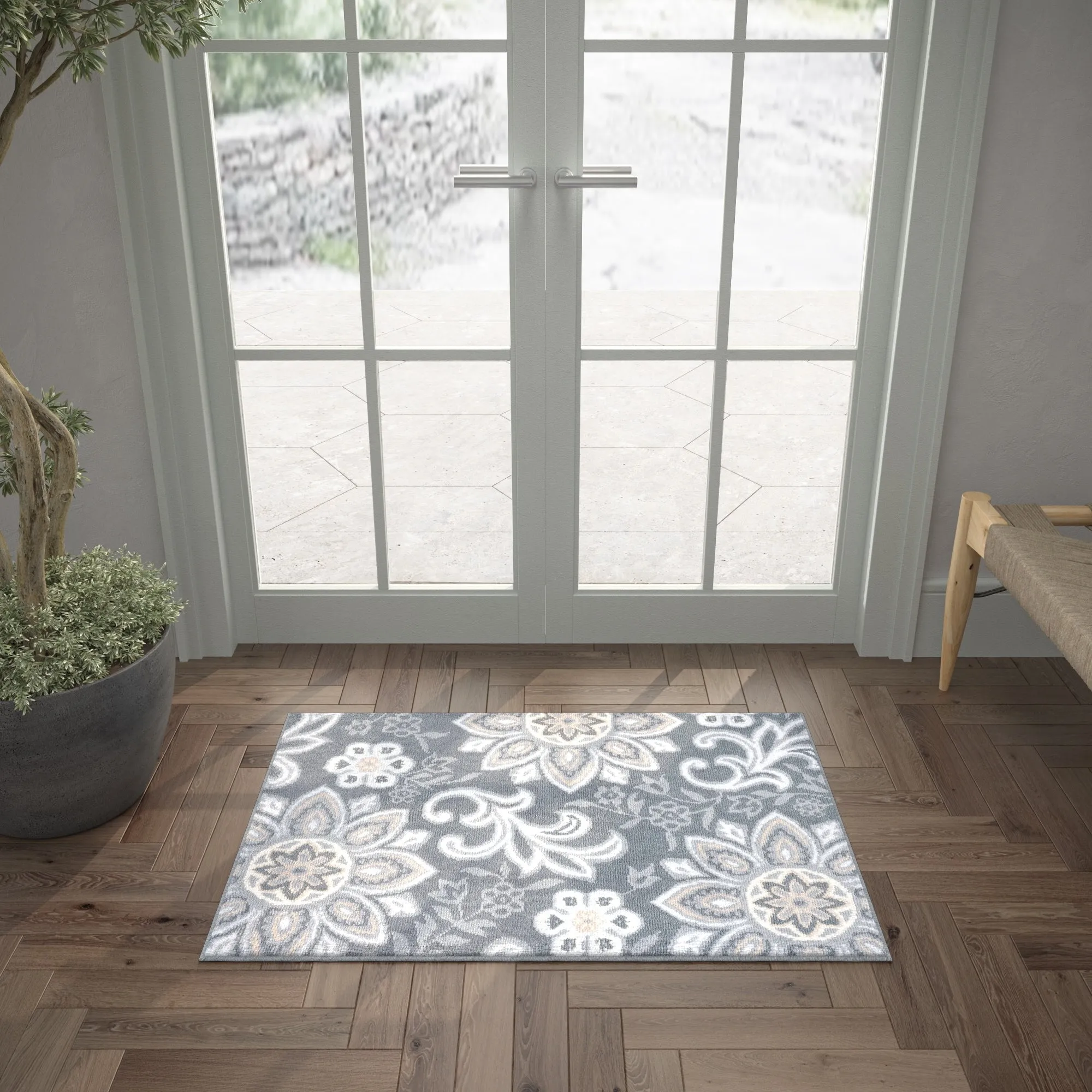 Carrington Bohemian & Eclectic Floral & Botanical Indoor Area Rug