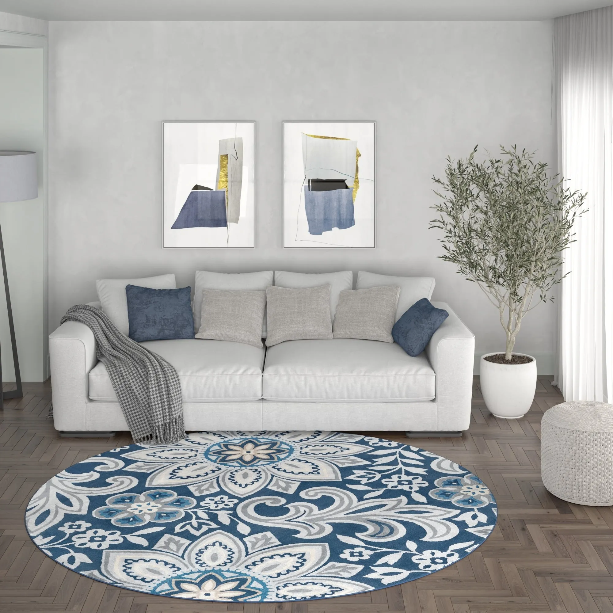 Carrington Bohemian & Eclectic Floral & Botanical Indoor Area Rug